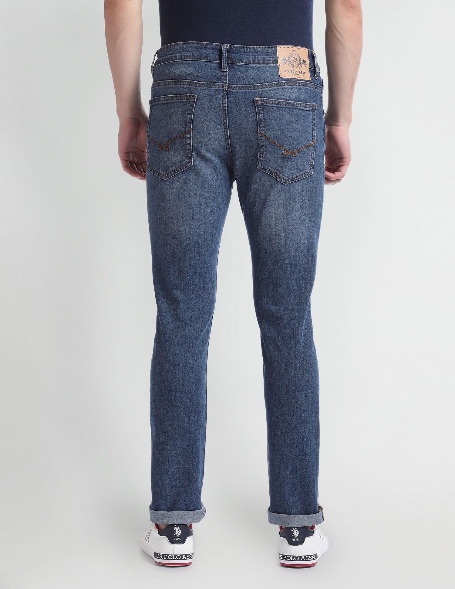 Brandon Slim Tapered Blue Jeans Blue - U.S. Polo Assn. India | Large