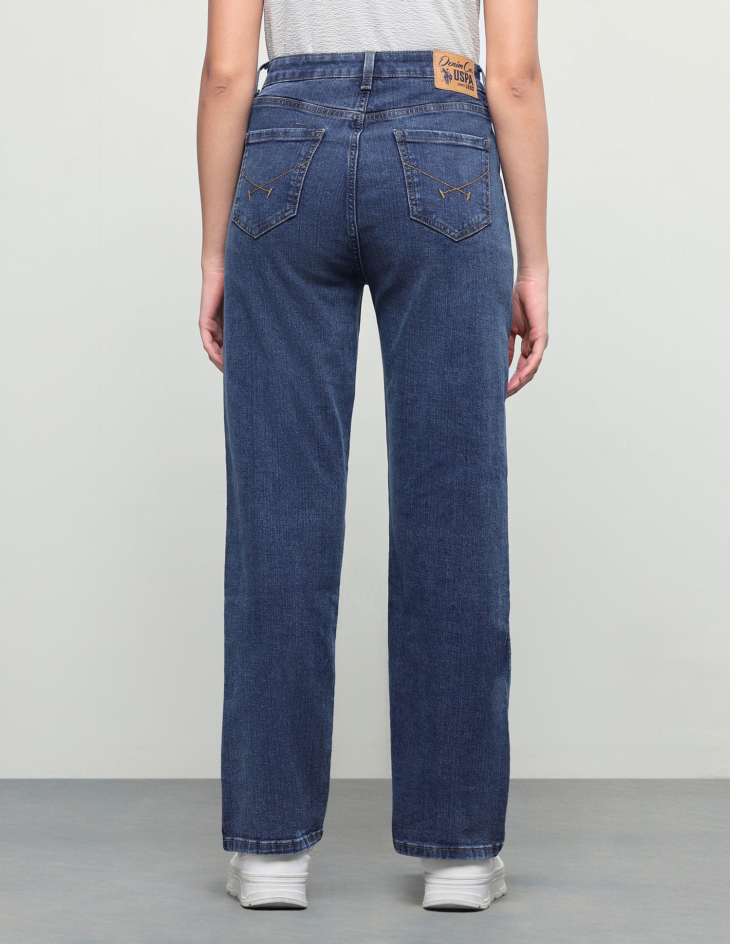 Straight Fit Blue Jeans Blue - U.S. Polo Assn. India | Large