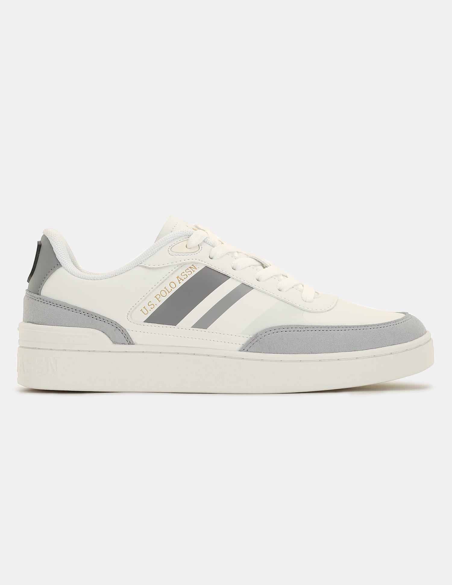 Men Colt Striped Sneakers Off White - U.S. Polo Assn. India | Large