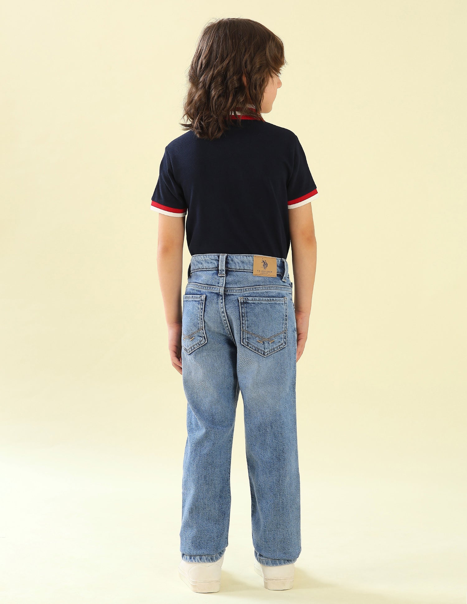 Relaxed Fit Whiskered Jeans Indigo - U.S. Polo Assn. India | Large