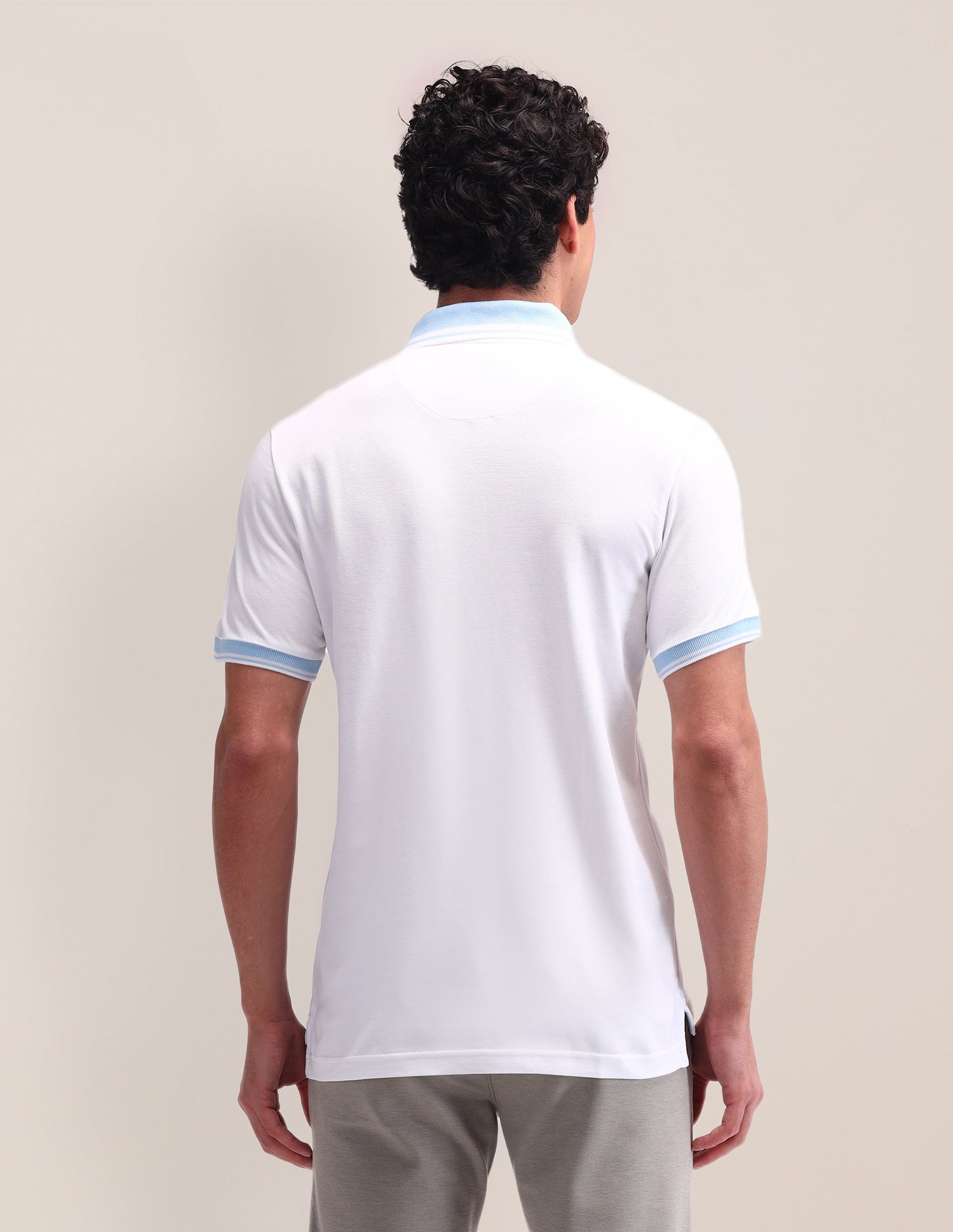 Cotton Slim Fit Polo Shirt White - U.S. Polo Assn. India | Large