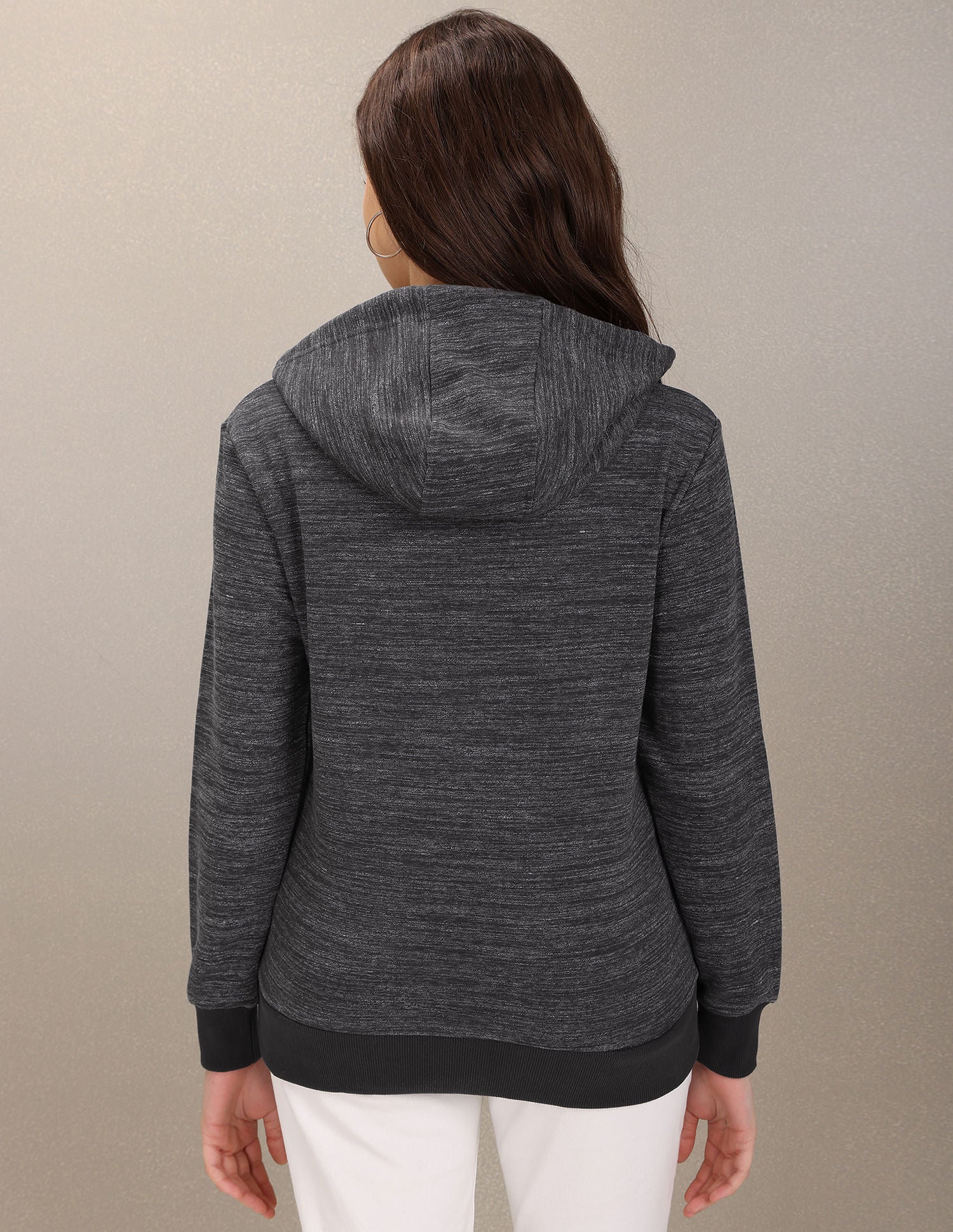 Hooded Heathered Sweatshirt Dark Grey - U.S. POLO ASSN. | Large