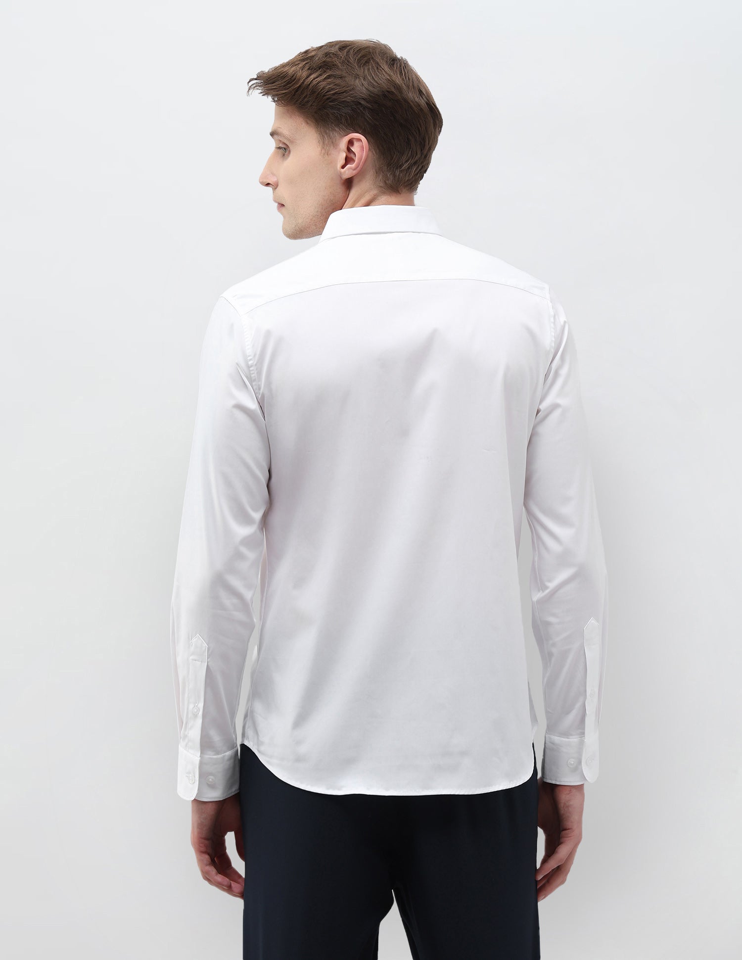 Solid Tailored Fit Shirt White - U.S. Polo Assn. India | Large