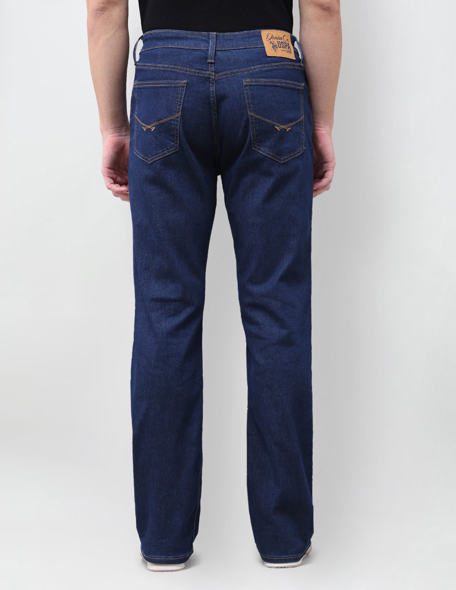 Solid Bootcut Fit Jeans Blue - U.S. Polo Assn. India | Large