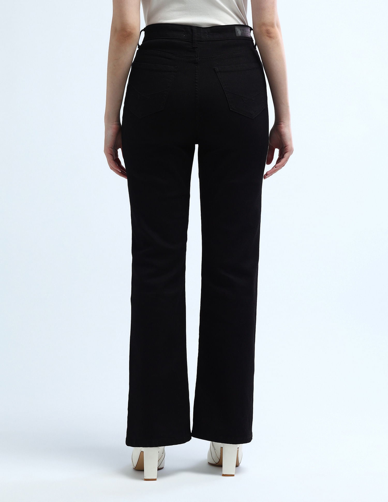 Ultra High Rise Bootcut Jeans Black - U.S. POLO ASSN. | Large