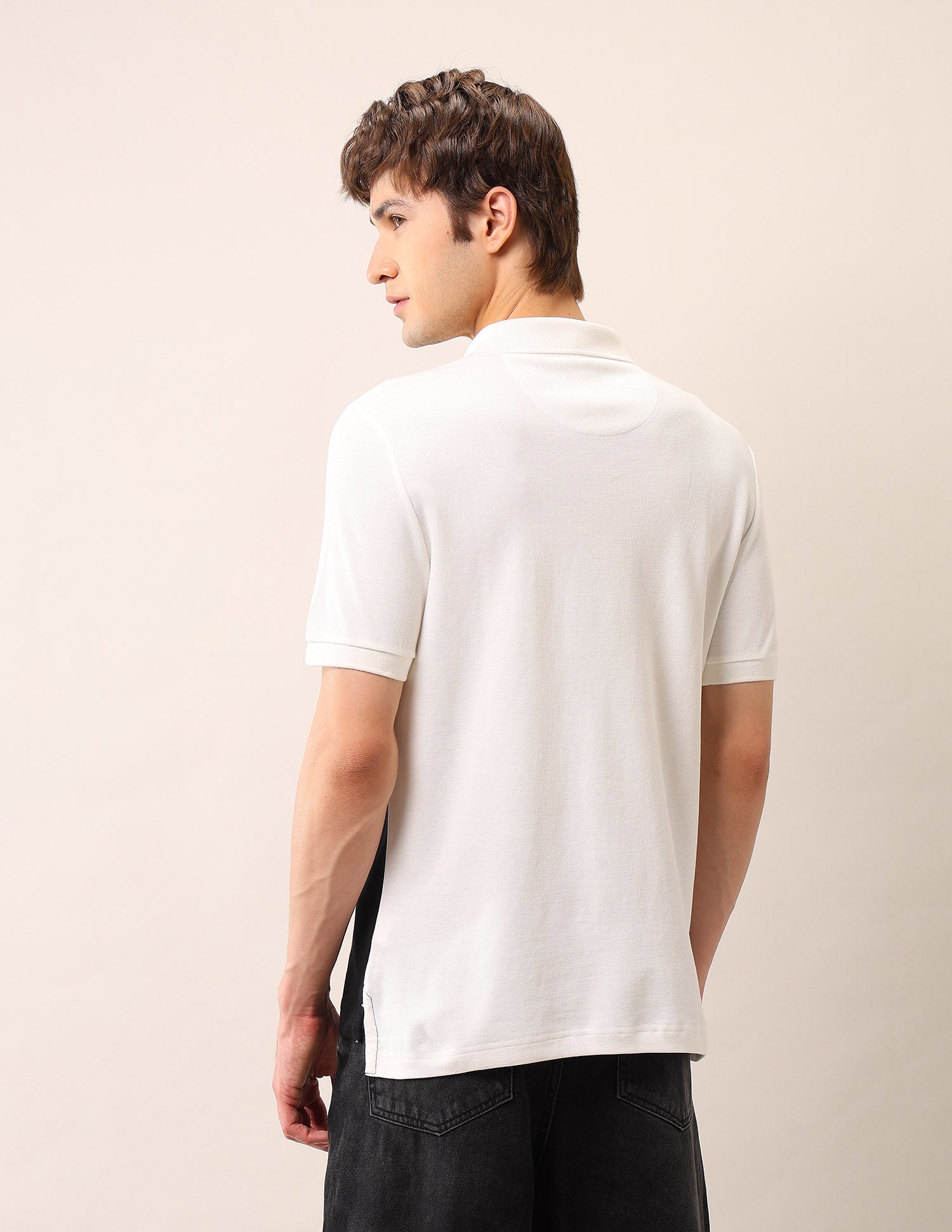 Muscle Fit Pure Cotton Polo Shirt Black - U.S. Polo Assn. India | Large