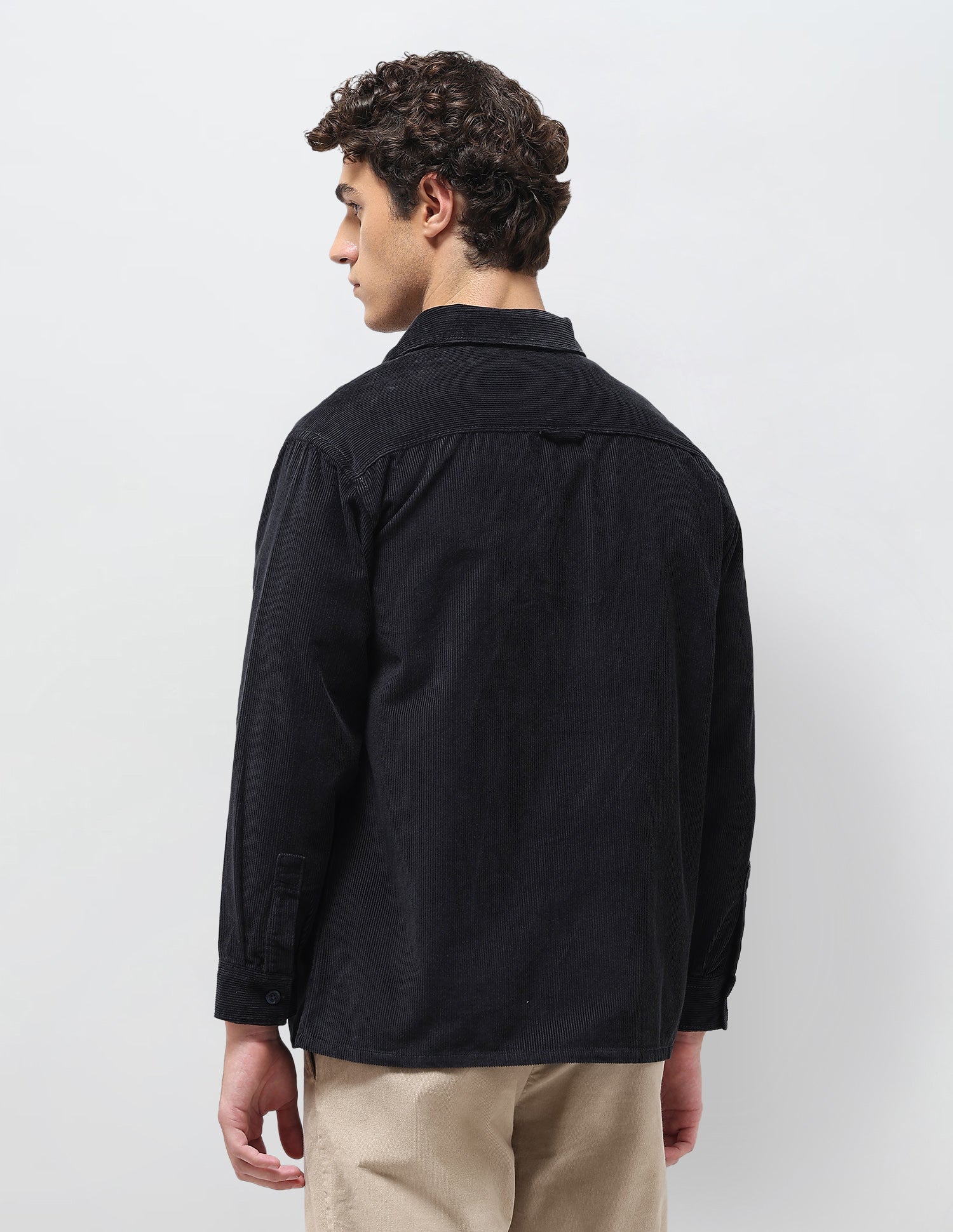 Slim Fit Corduroy Shirt Navy - U.S. Polo Assn. India | Large