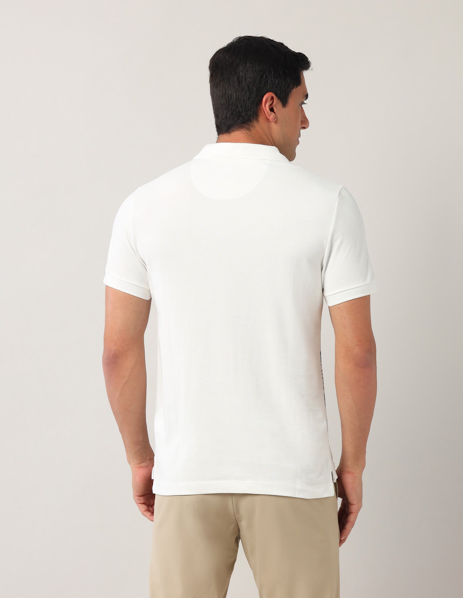 Muscle Fit Americana Polo Shirt Beige - U.S. Polo Assn. India | Large