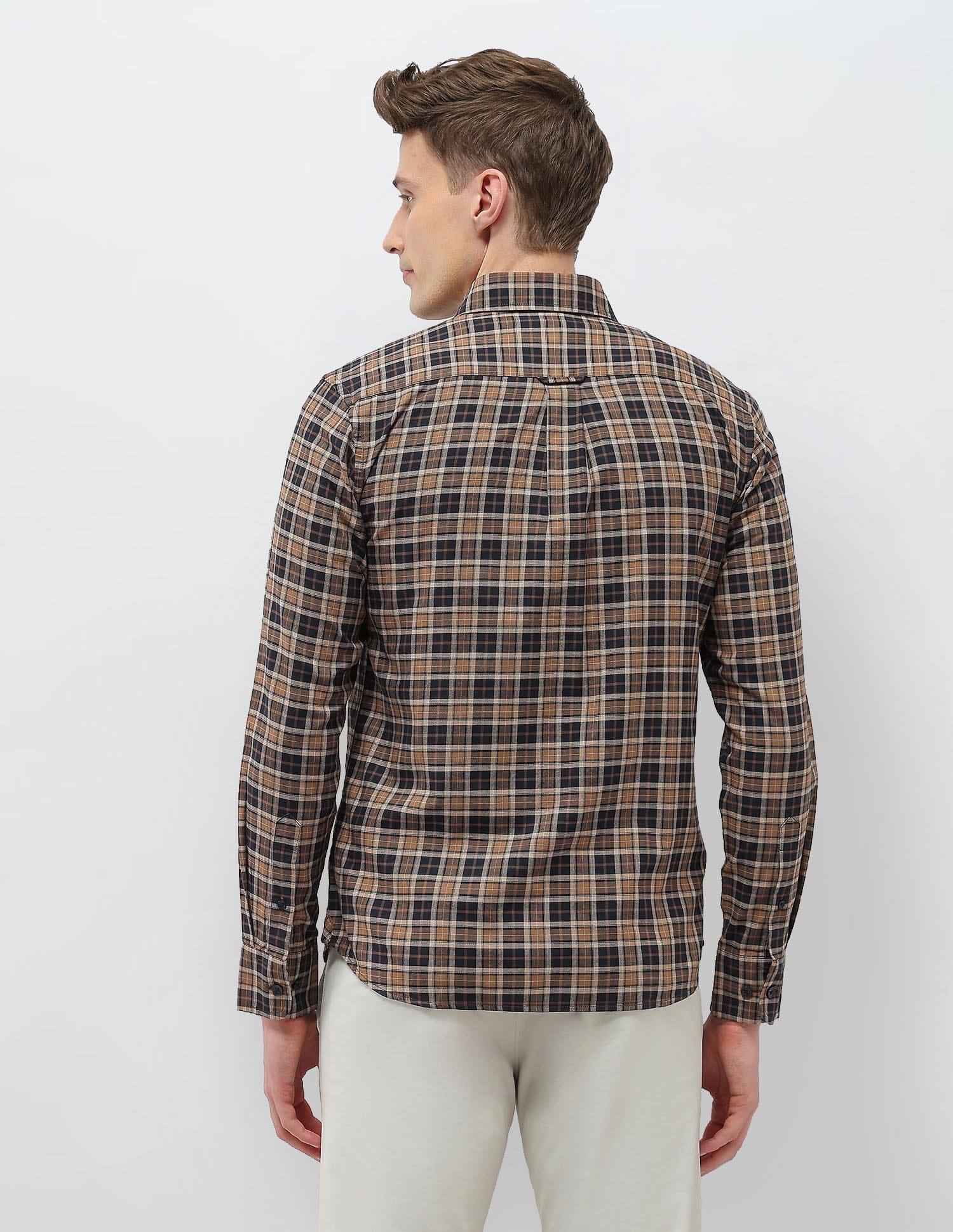 Plaid Checked Sotogrande Shirt Brown - U.S. Polo Assn. India | Large