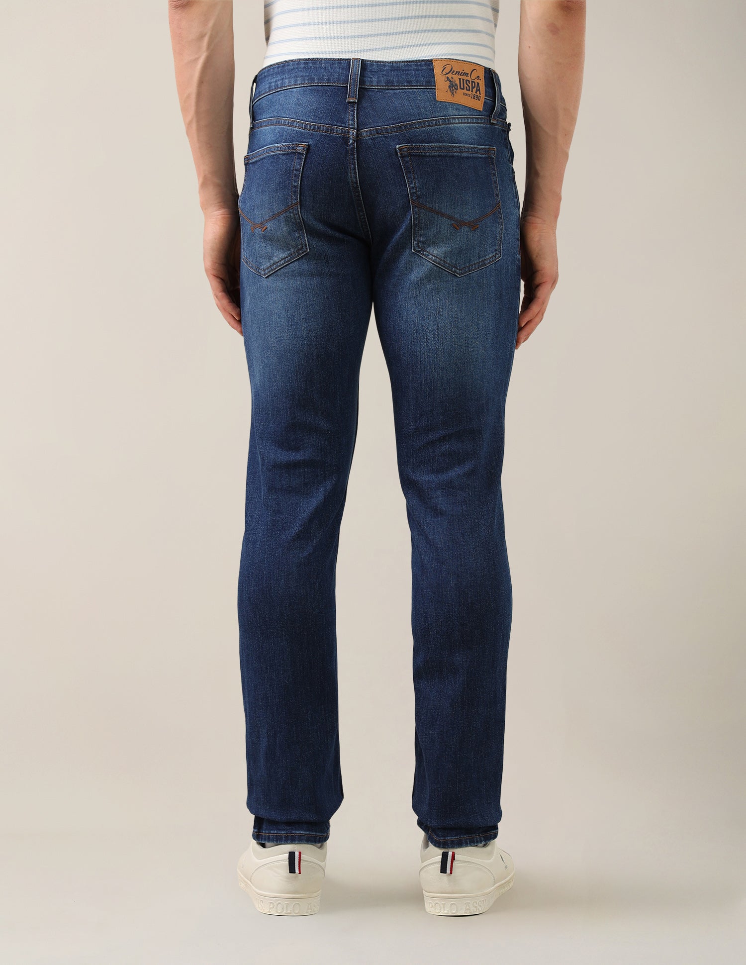 Brandon Slim-Tapered Fit Blue Jeans Blue - U.S. Polo Assn. India | Large