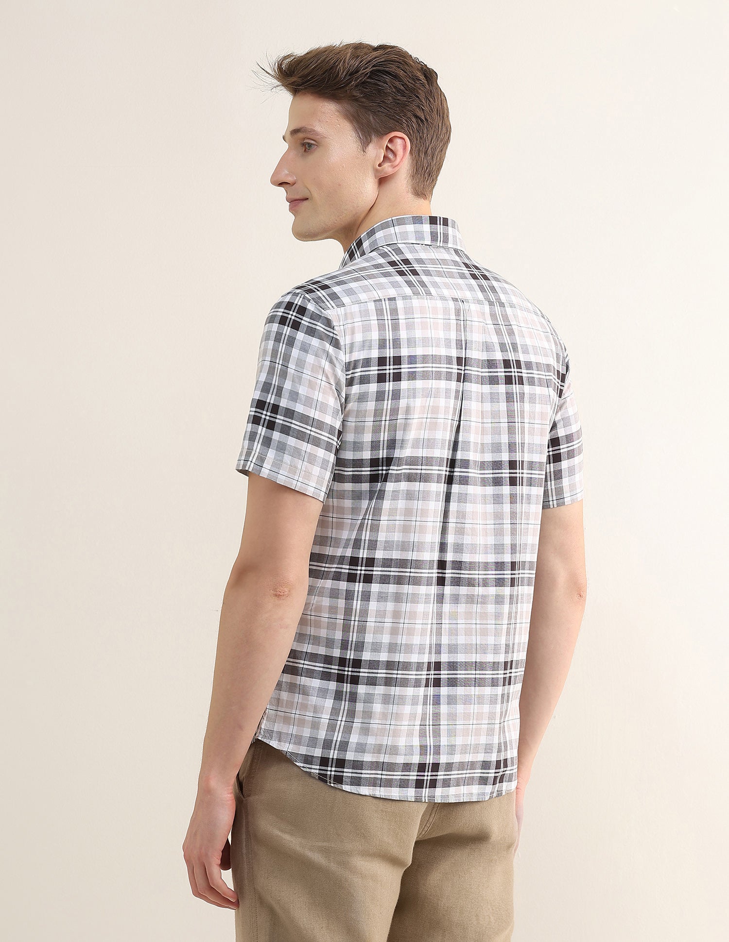 Tartan Checked Regular Fit Shirt Brown - U.S. Polo Assn. India | Large