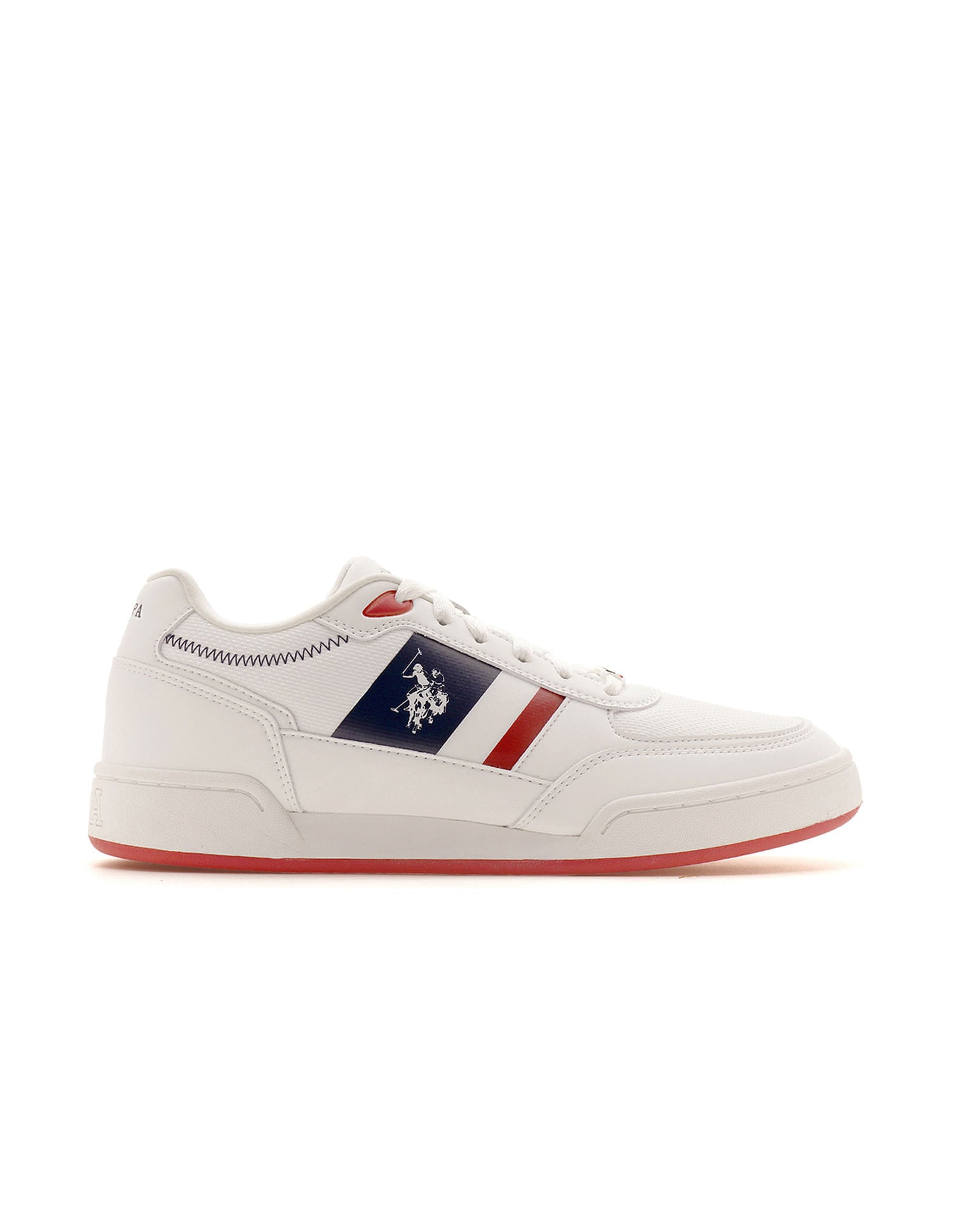 Men Luis Colourblocked Sneakers Off White - U.S. Polo Assn. India | Large