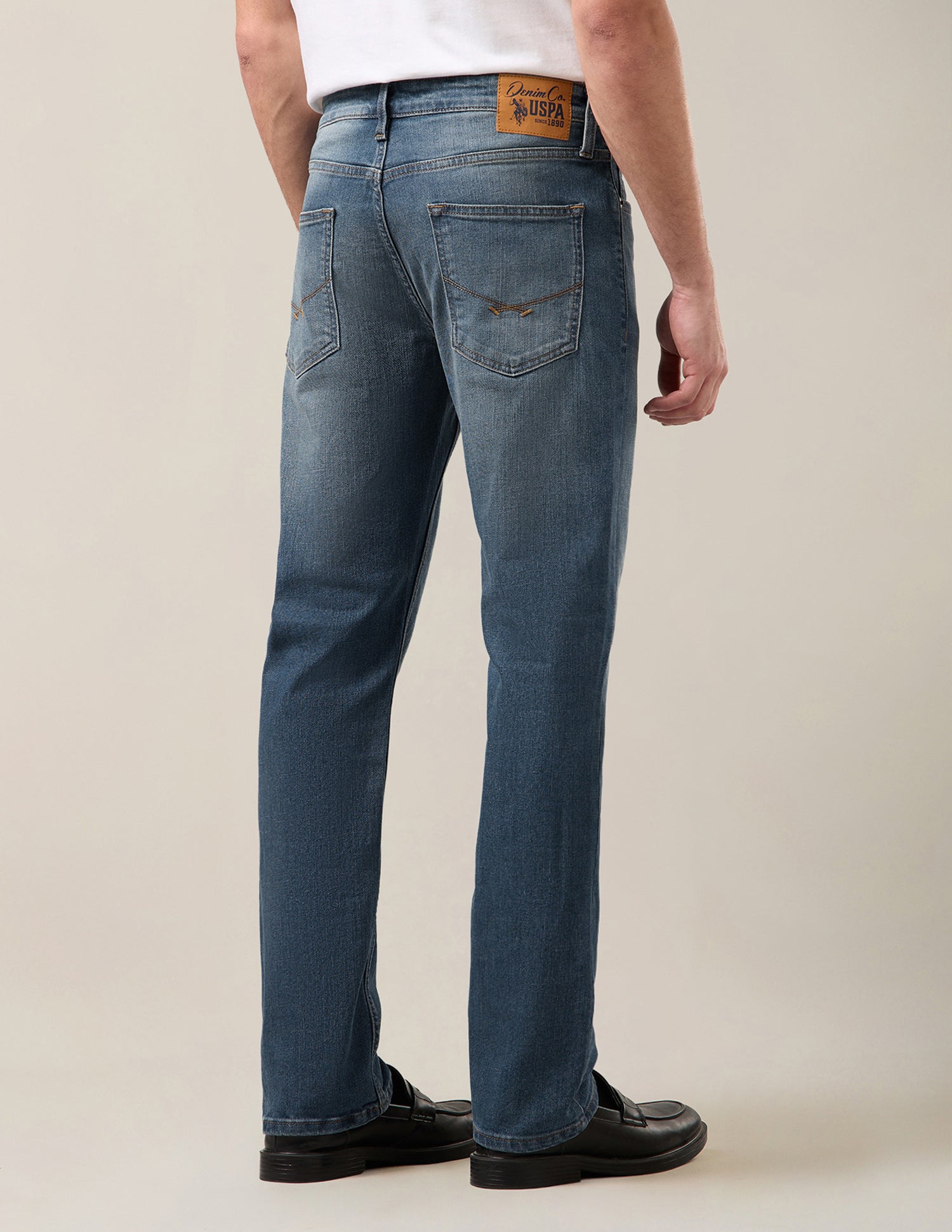 Harold Slim Straight Fit Blue Jeans Indigo - U.S. Polo Assn. India | Large