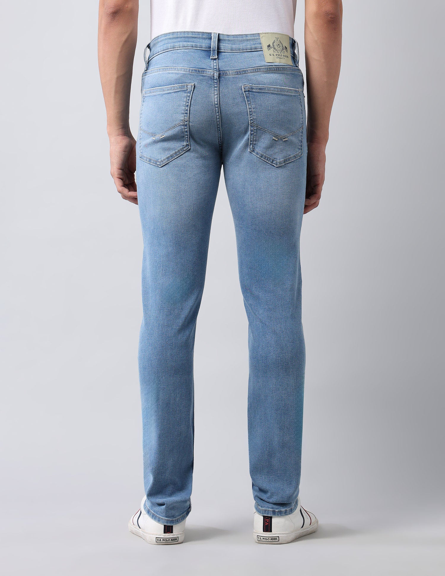 Regallo Skinny Fit Blue Jeans Light Blue - U.S. Polo Assn. India | Large