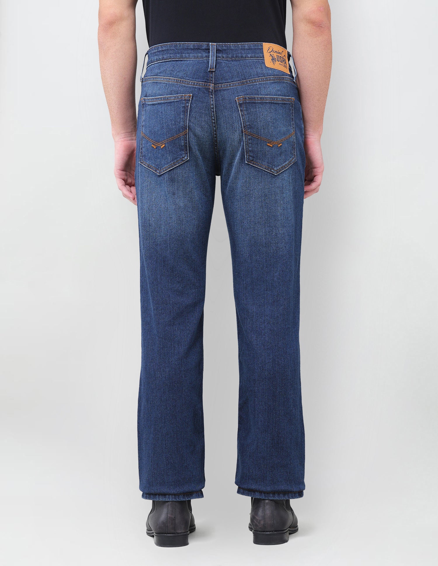 Connor Bootcut Fit Blue Jeans Mid Blue - U.S. Polo Assn. India | Large