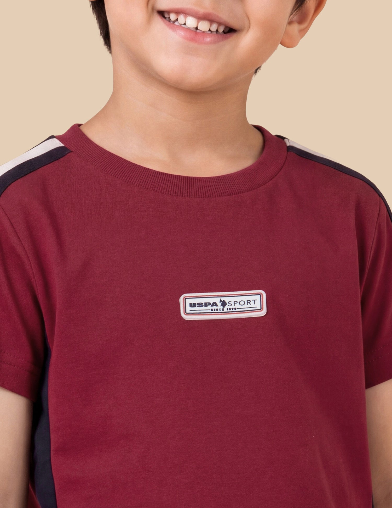 Solid Regular Fit T-Shirt Red - U.S. Polo Assn. India | Large