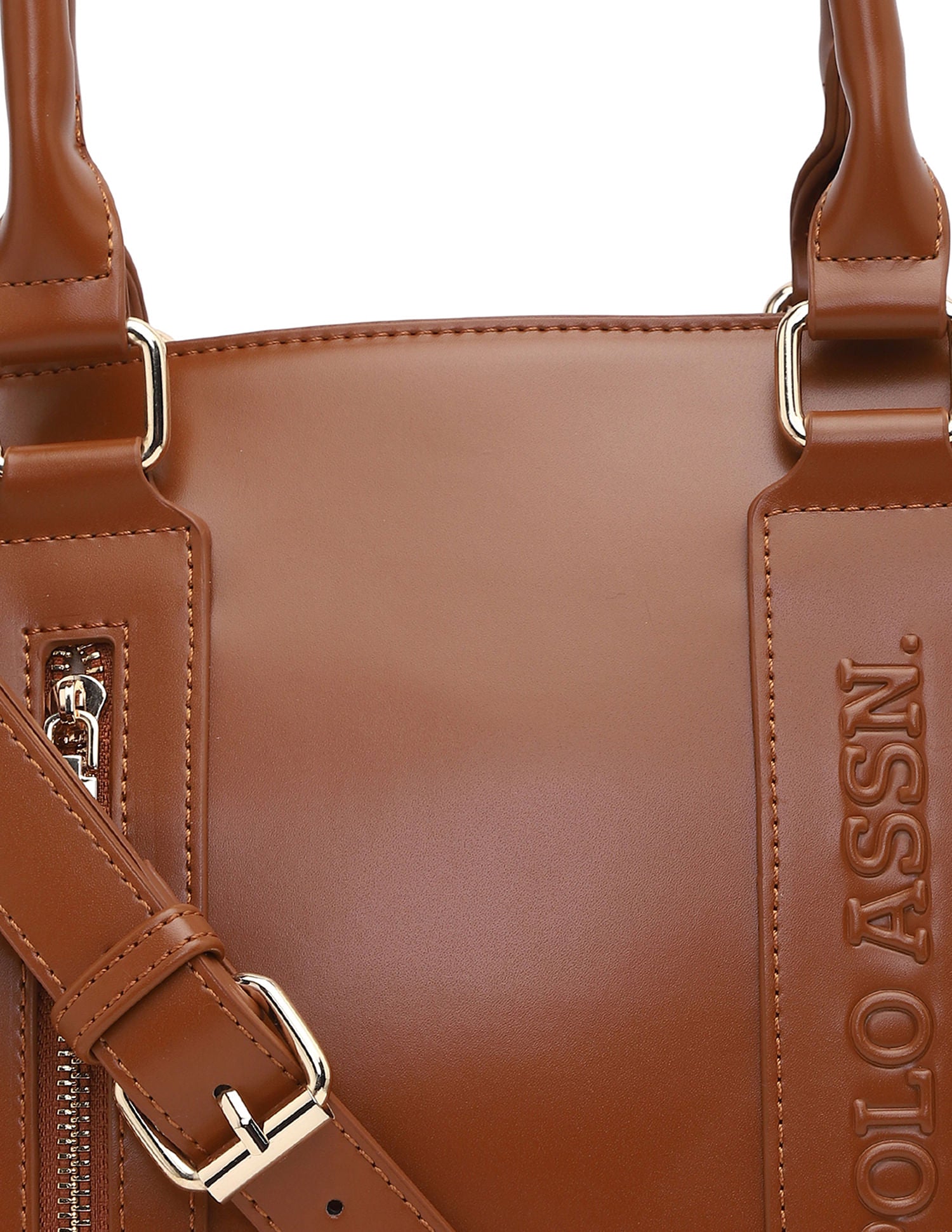 Women April Satchel Bag Tan - U.S. POLO ASSN. | Large