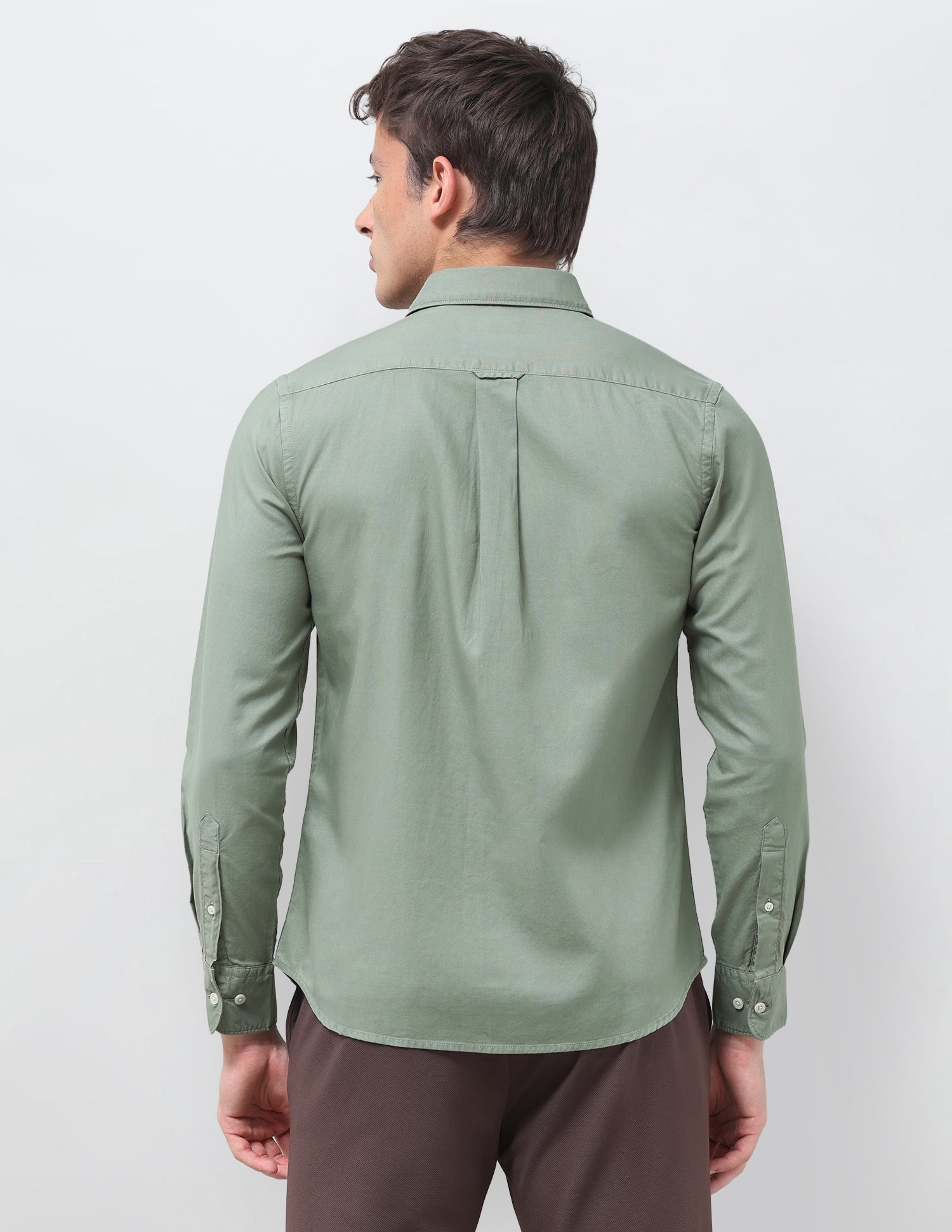 Solid Tailored Fit Shirt Mint - U.S. Polo Assn. India | Large