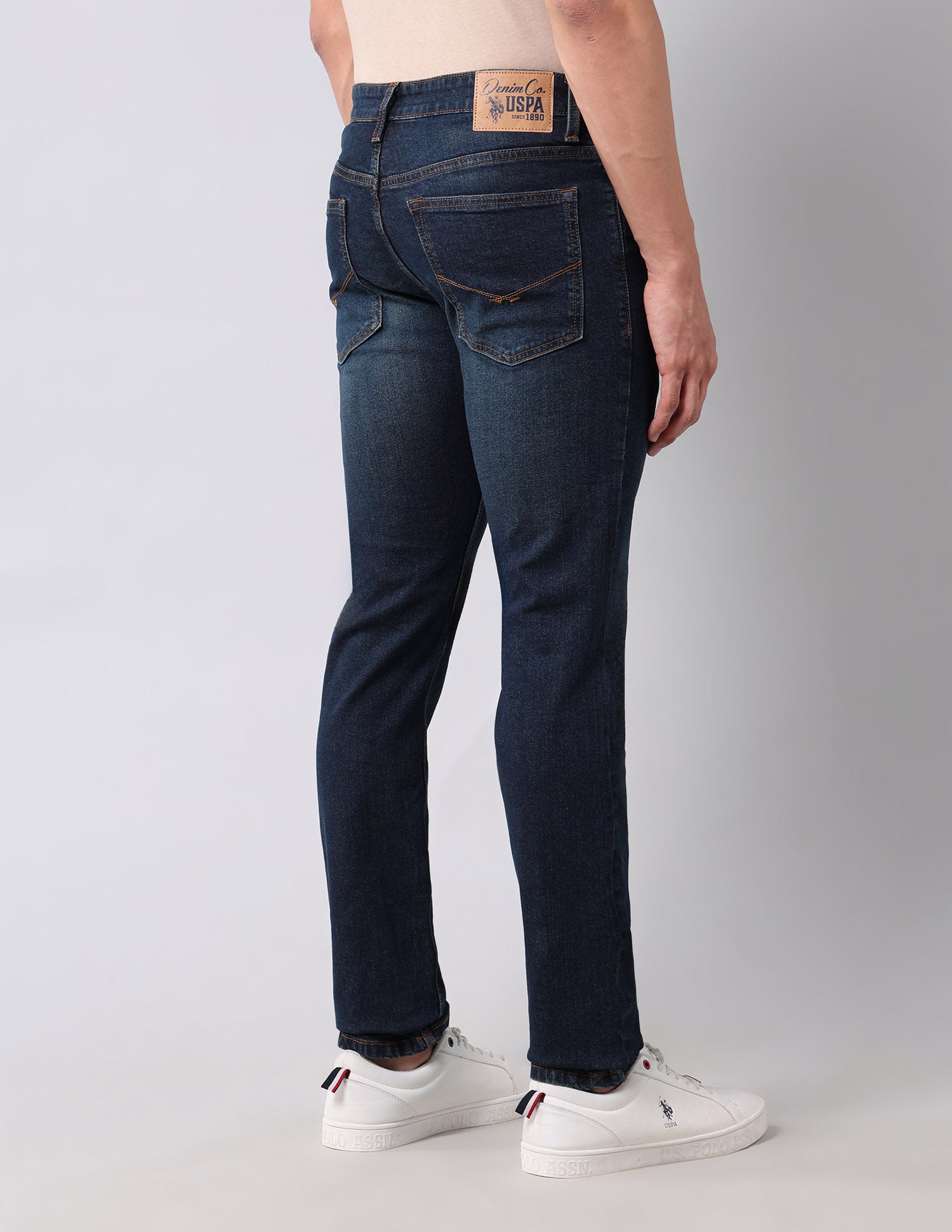 Regallo Skinny Fit Blue Jeans Dark Wash - U.S. Polo Assn. India | Large