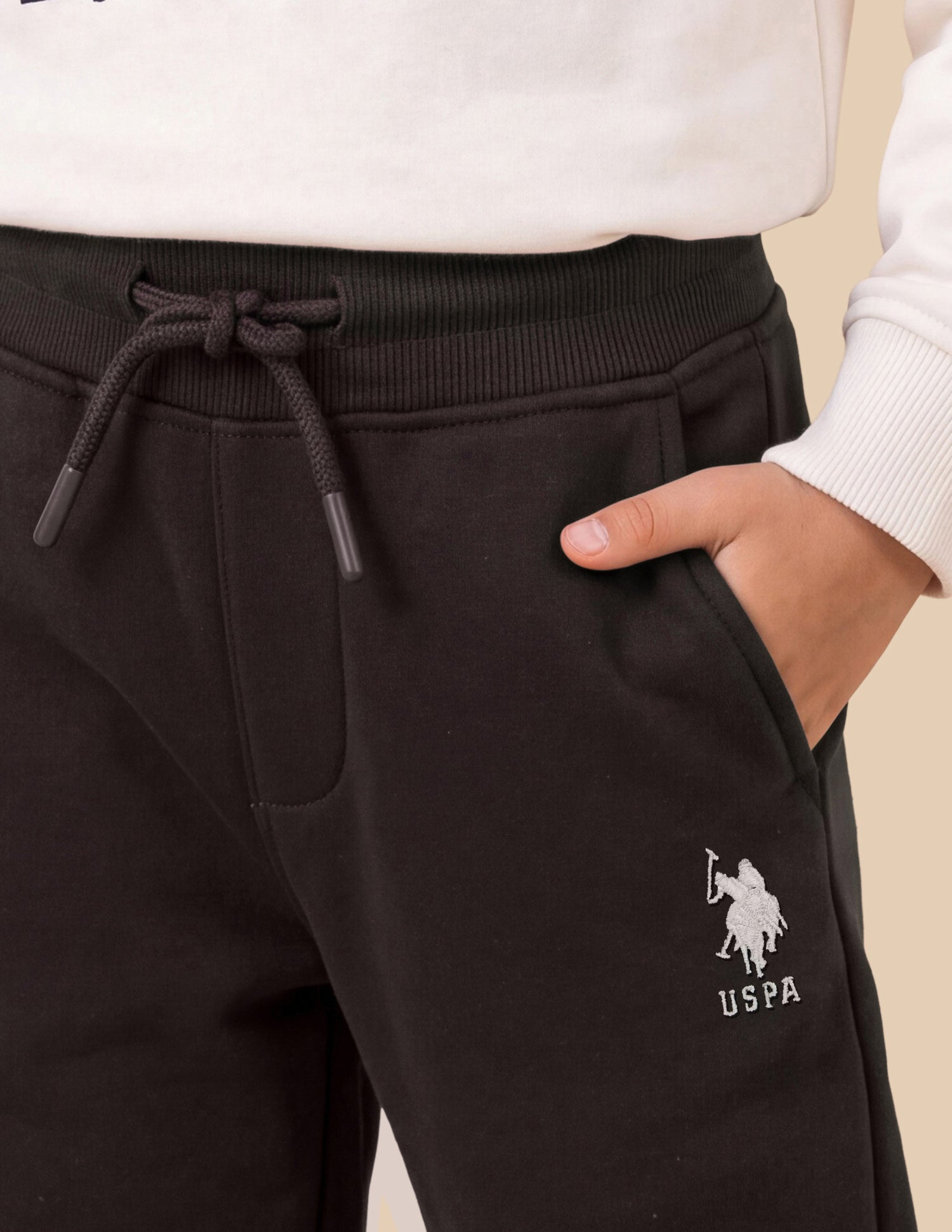 Solid Regular Fit Track Pants Brown - U.S. Polo Assn. India | Large