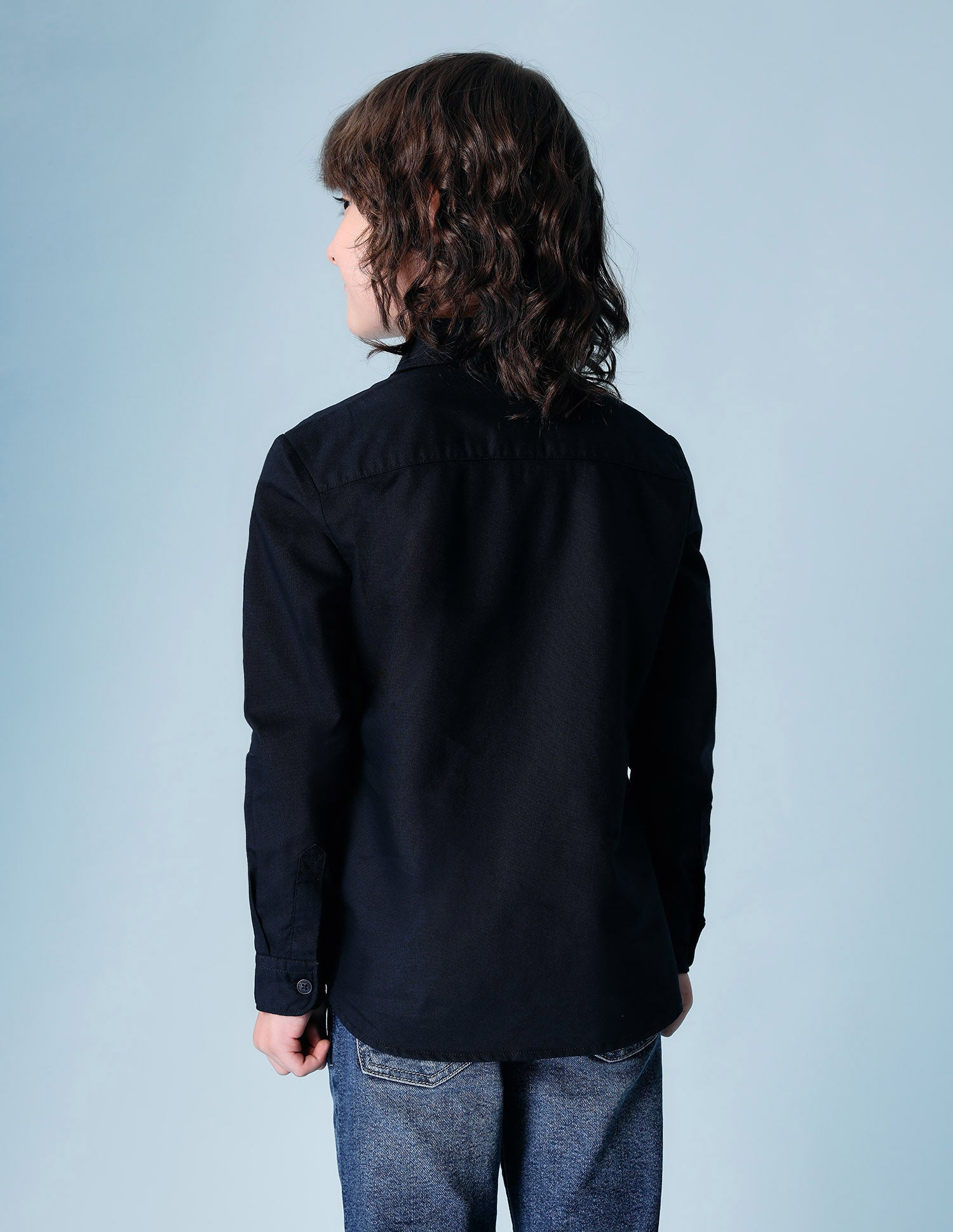 Boys Colorblocked Pure Cotton Shirt Navy - U.S. POLO ASSN. | Large