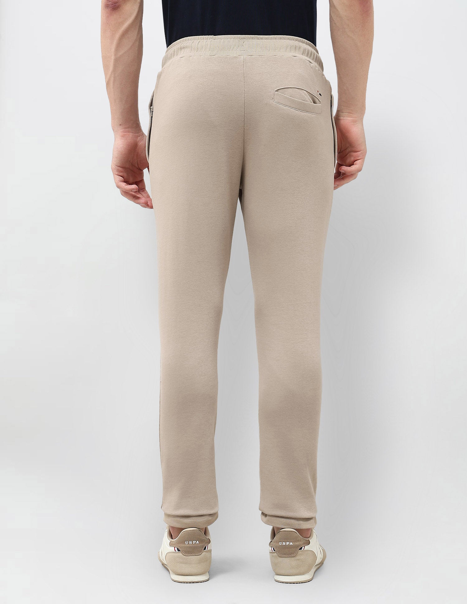 Solid Regular Fit Track Pants Light Brown - U.S. POLO ASSN. | Large