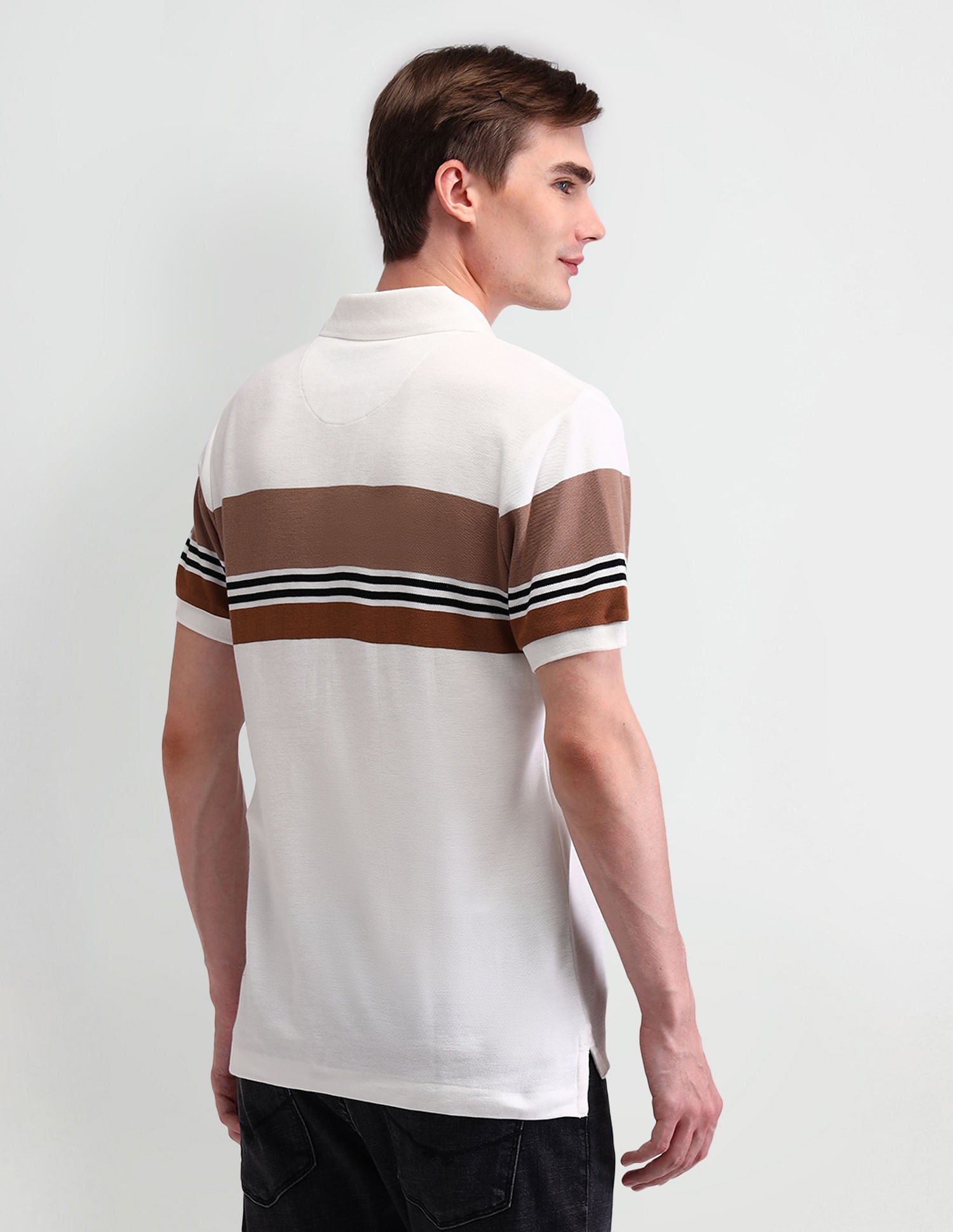Cotton Muscle Fit Polo Shirt Ivory - U.S. Polo Assn. India | Large