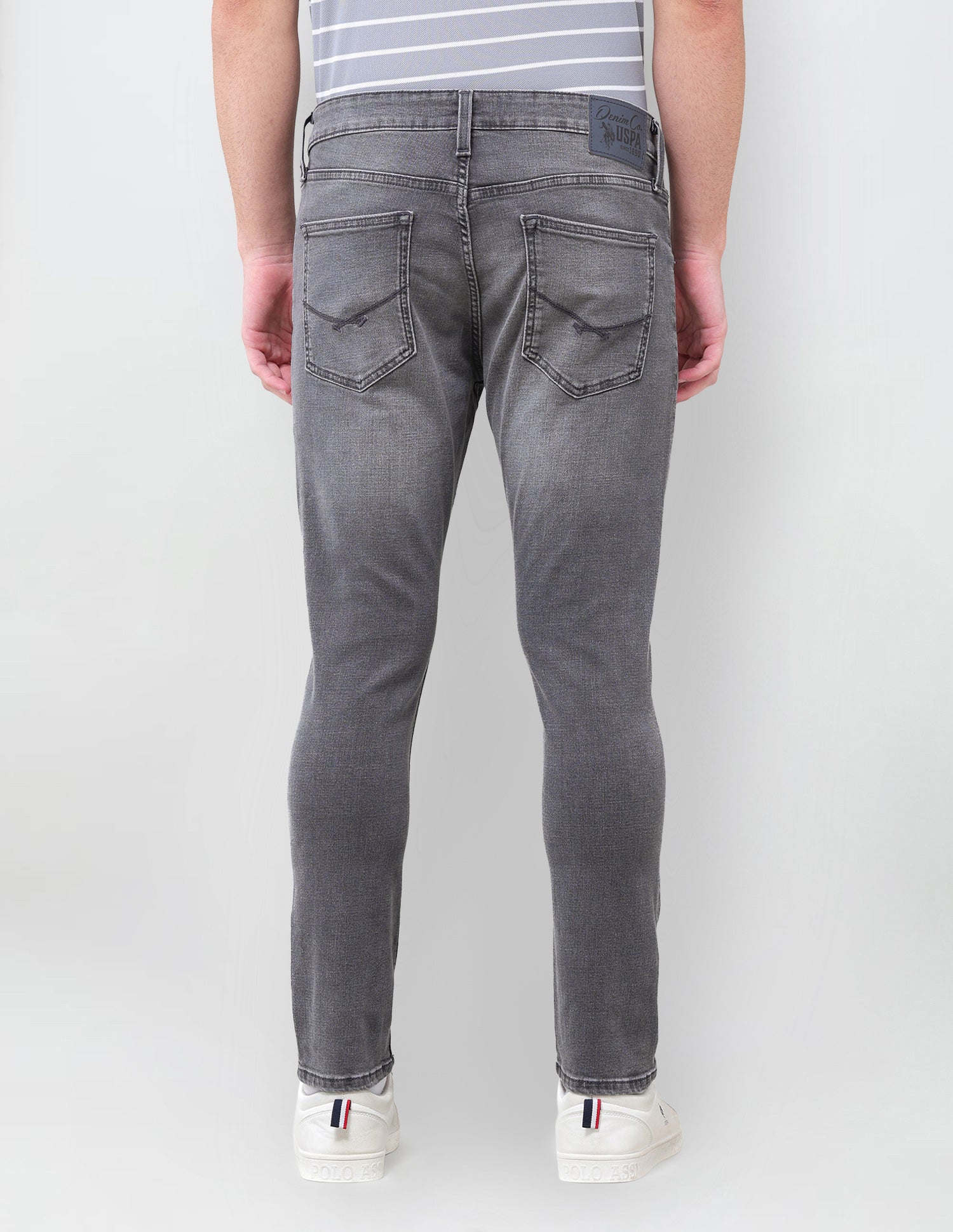 Henry Tapered Fit Grey Jeans Grey - U.S. Polo Assn. India | Large
