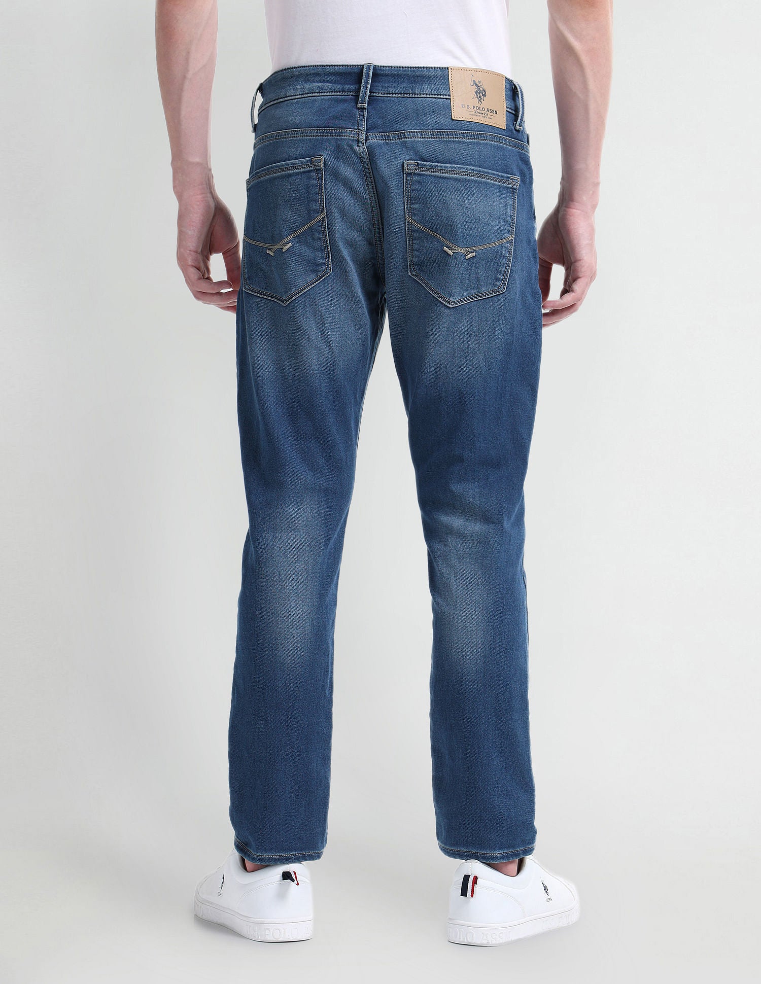Henry Tapered Cropped Fit Blue Jeans Dark-Blue - U.S. Polo Assn. India | Large