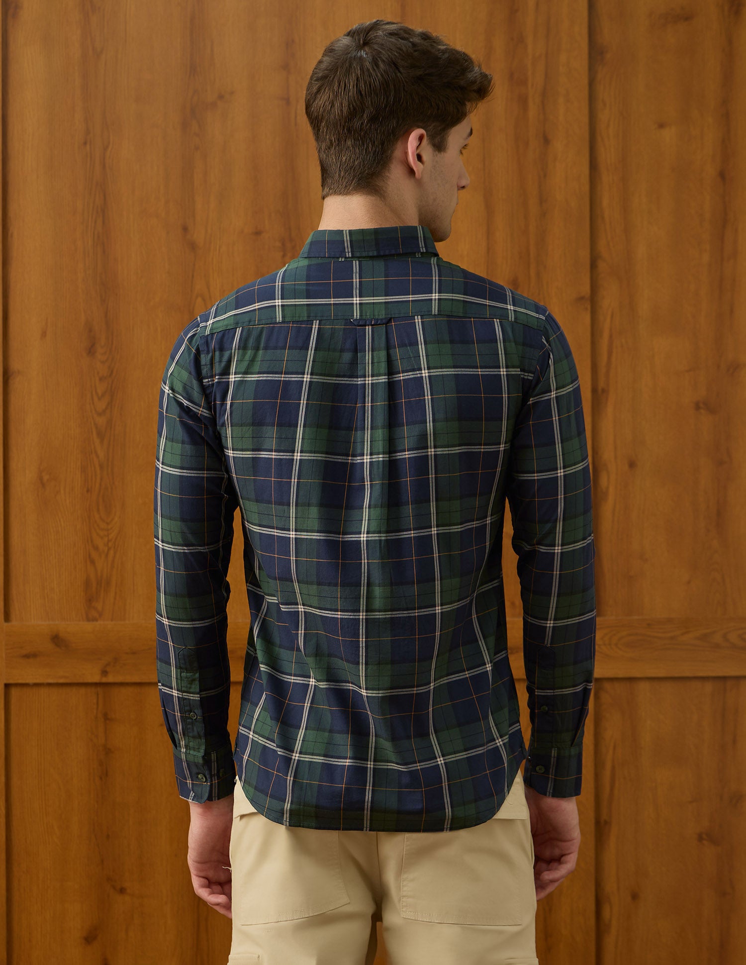 Plaid Checked Varsity Theatre Shirt Green - U.S. POLO ASSN. | Large