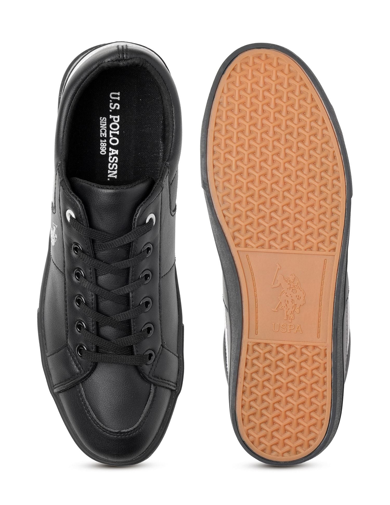 Men Clarkin 5.0 Colourblocked Sneakers Black - U.S. POLO ASSN. | Large