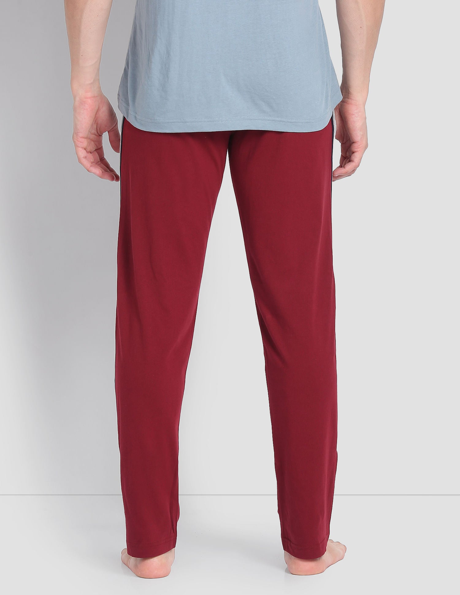 Solid LR001 Lounge Track Pants - Pack Of 1 Maroon - U.S. POLO ASSN. | Large