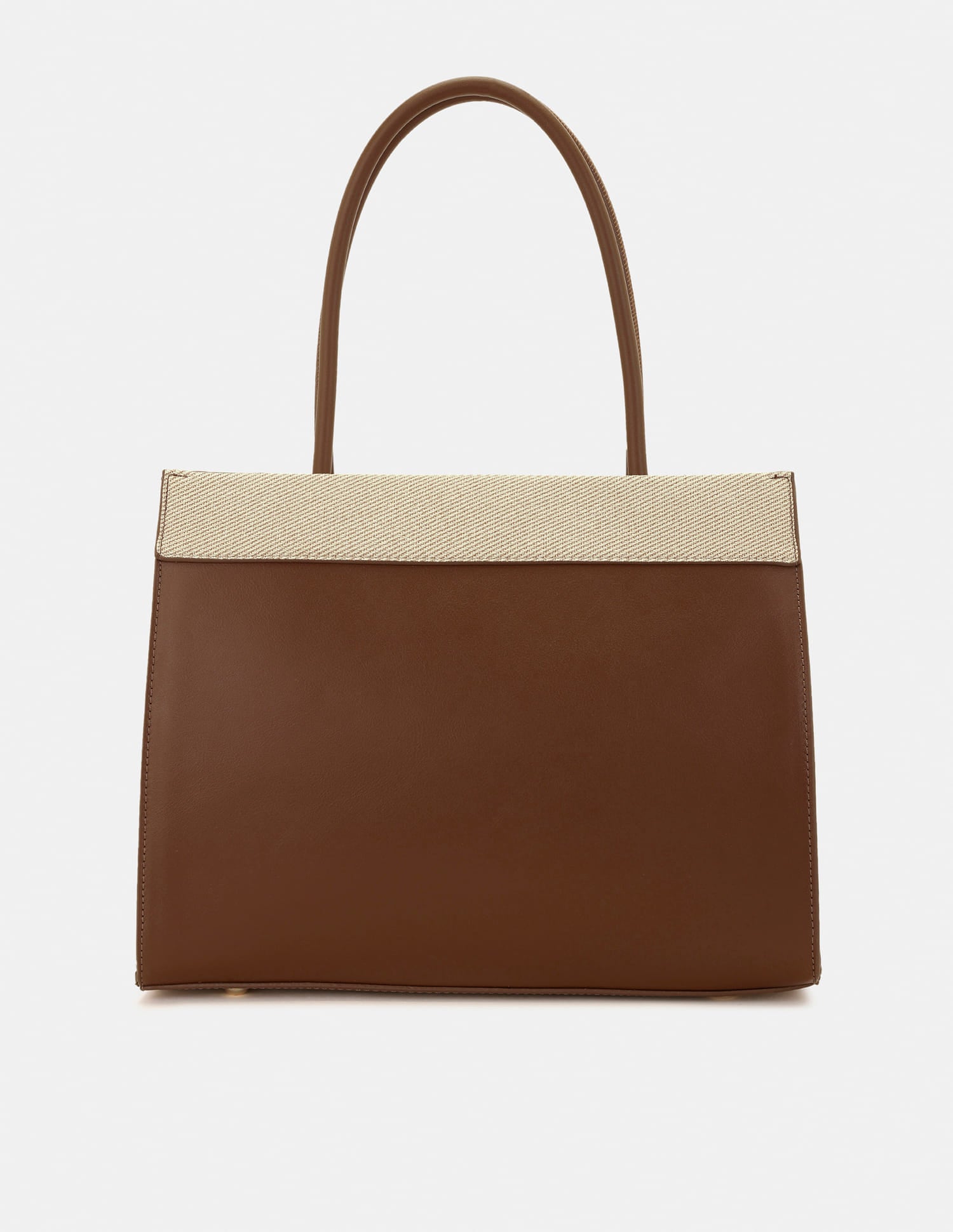 Alina 2.0 Colourblocked Satchel Handbag Brown - U.S. Polo Assn. India | Large