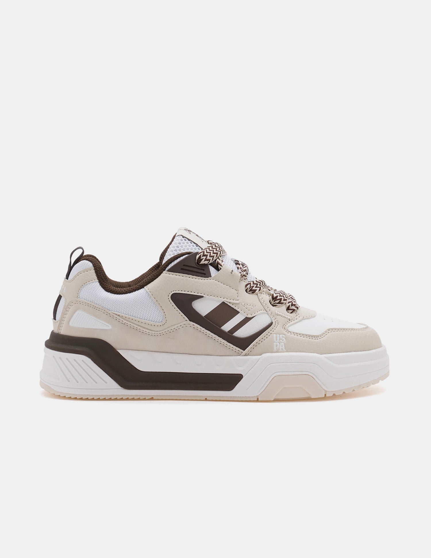 Men Damen Colour Blocked Sneakers Beige - U.S. Polo Assn. India | Large