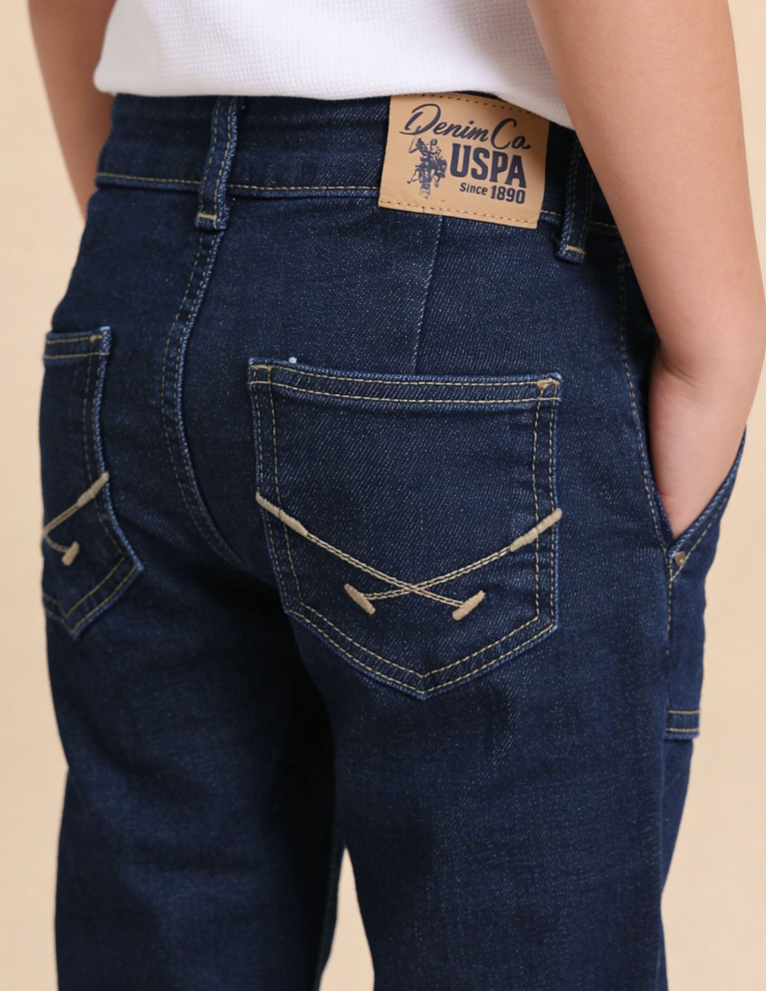 Mid Rise Slim Fit Jeans Blue - U.S. Polo Assn. India | Large
