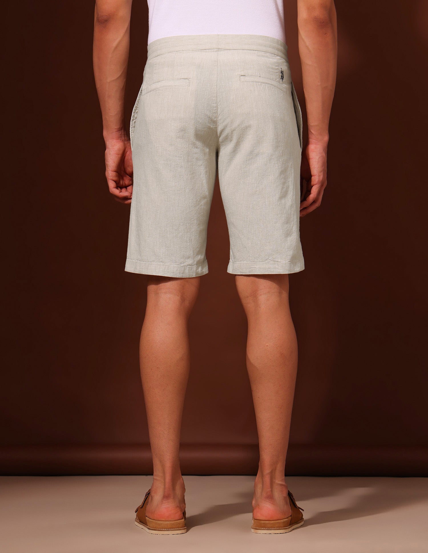Working Holiday Slim Fit Shorts Beige - U.S. Polo Assn. India | Large