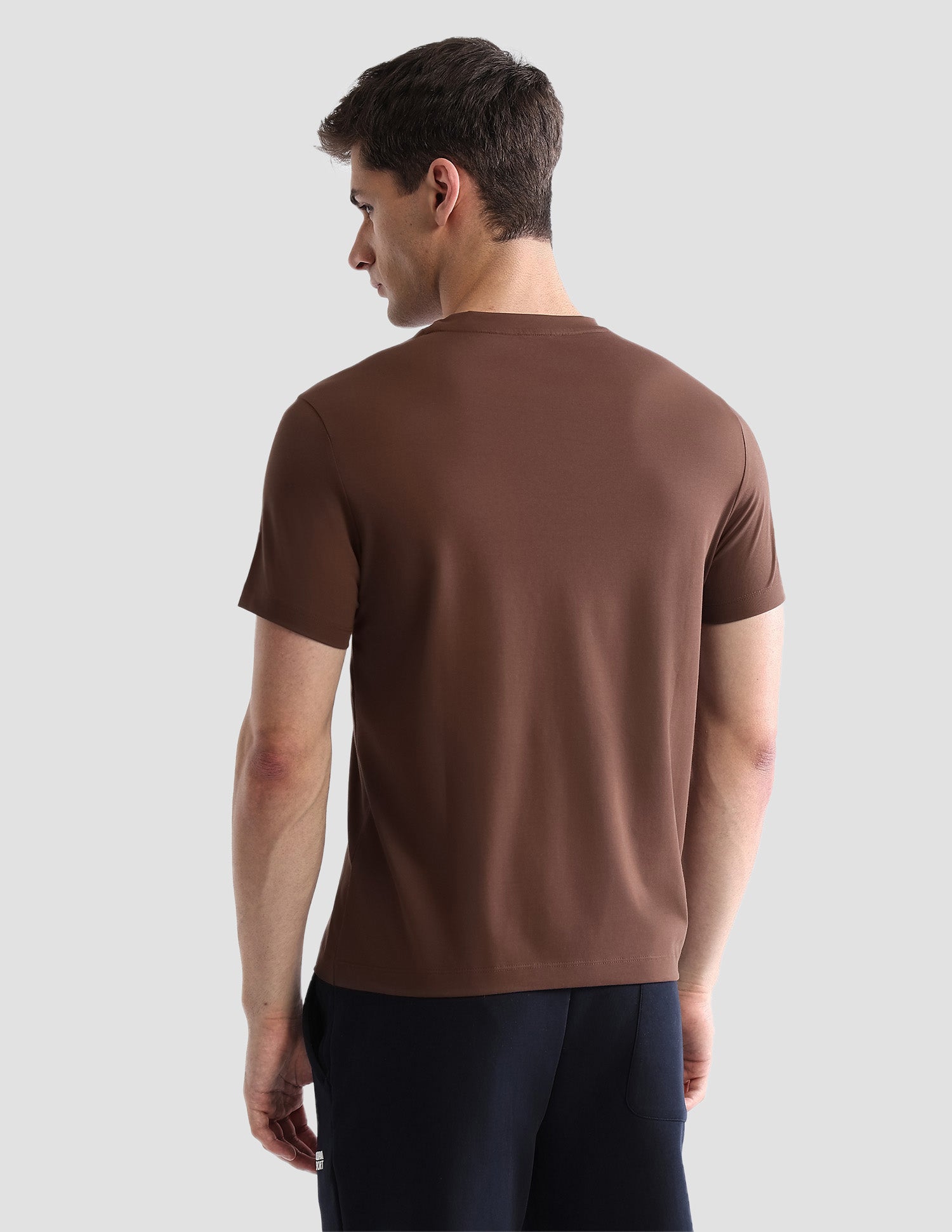 Brand Embossed Regular Fit Active T-Shirt Brown - U.S. POLO ASSN. | Large