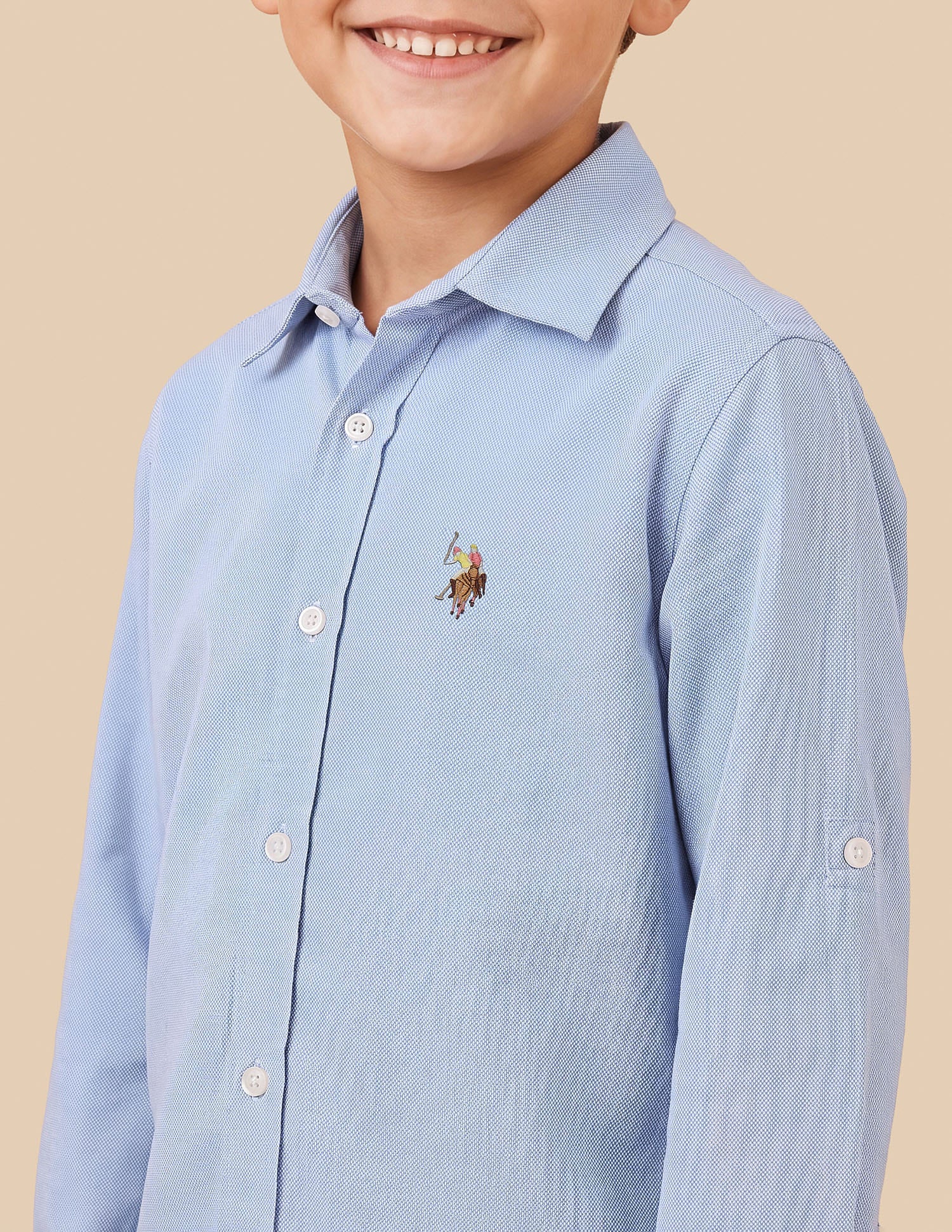 Corduroy Regular Fit Shirt Purple - U.S. Polo Assn. India | Large