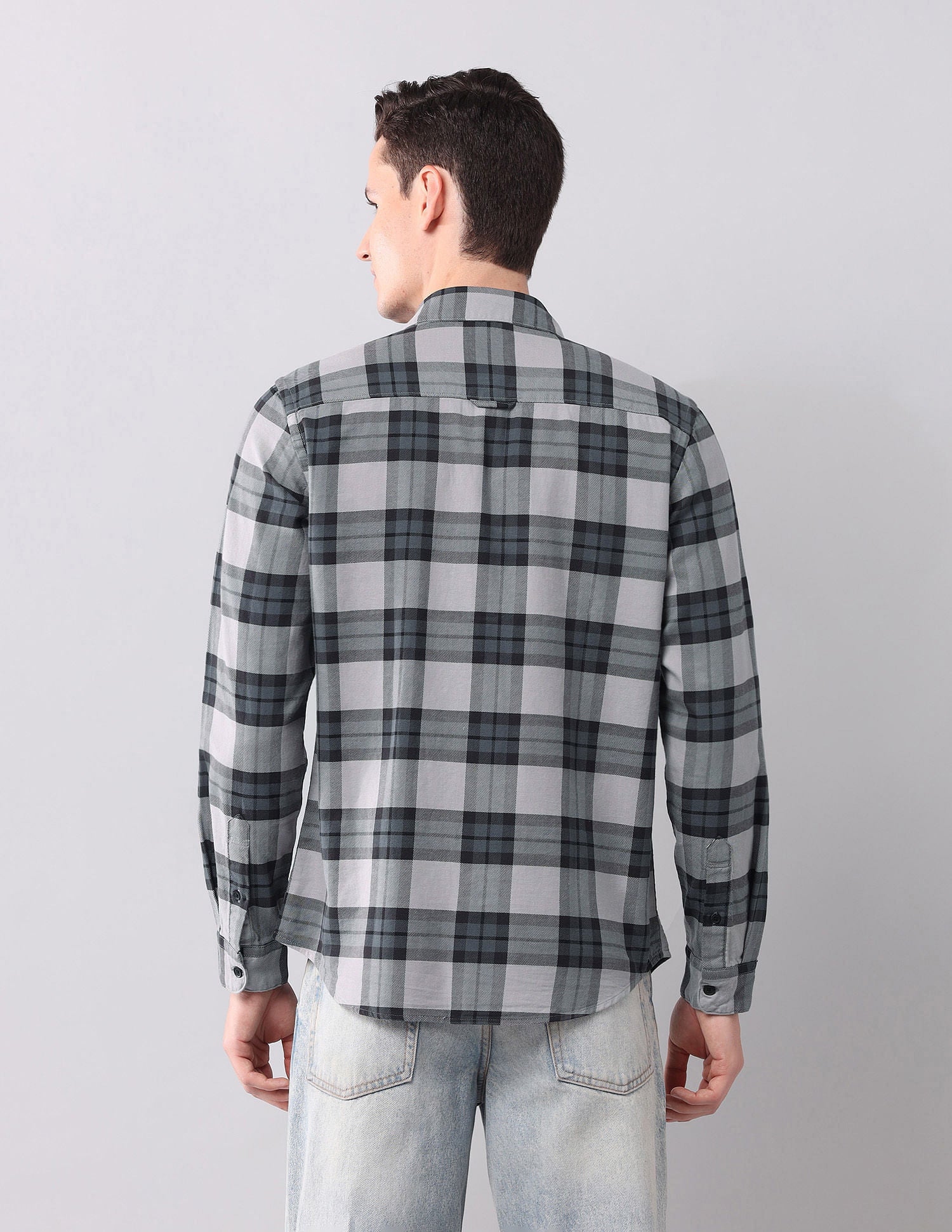 Regular Fit Checked Shirt Grey - U.S. POLO ASSN. | Large