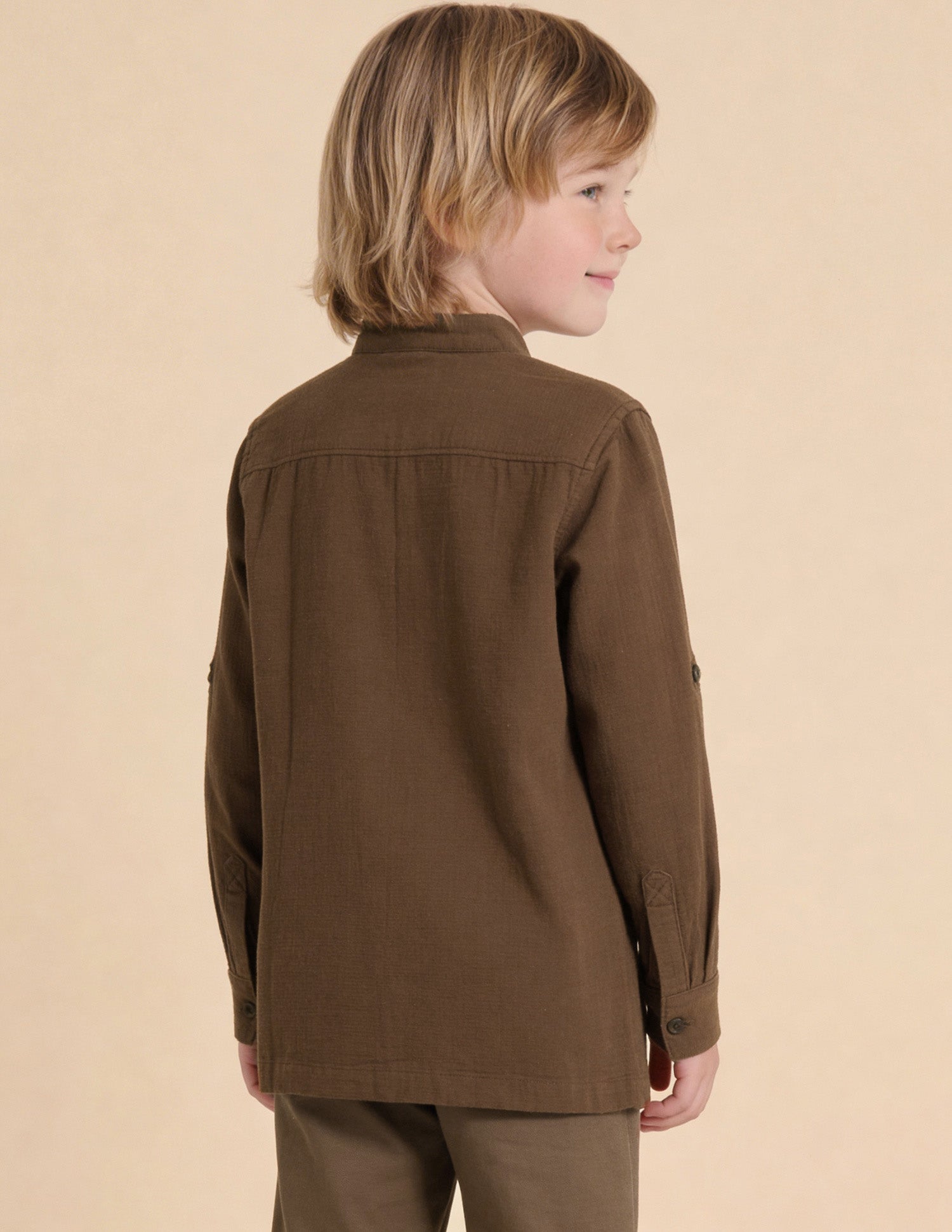 Solid Regular Fit Shirt Brown - U.S. Polo Assn. India | Large