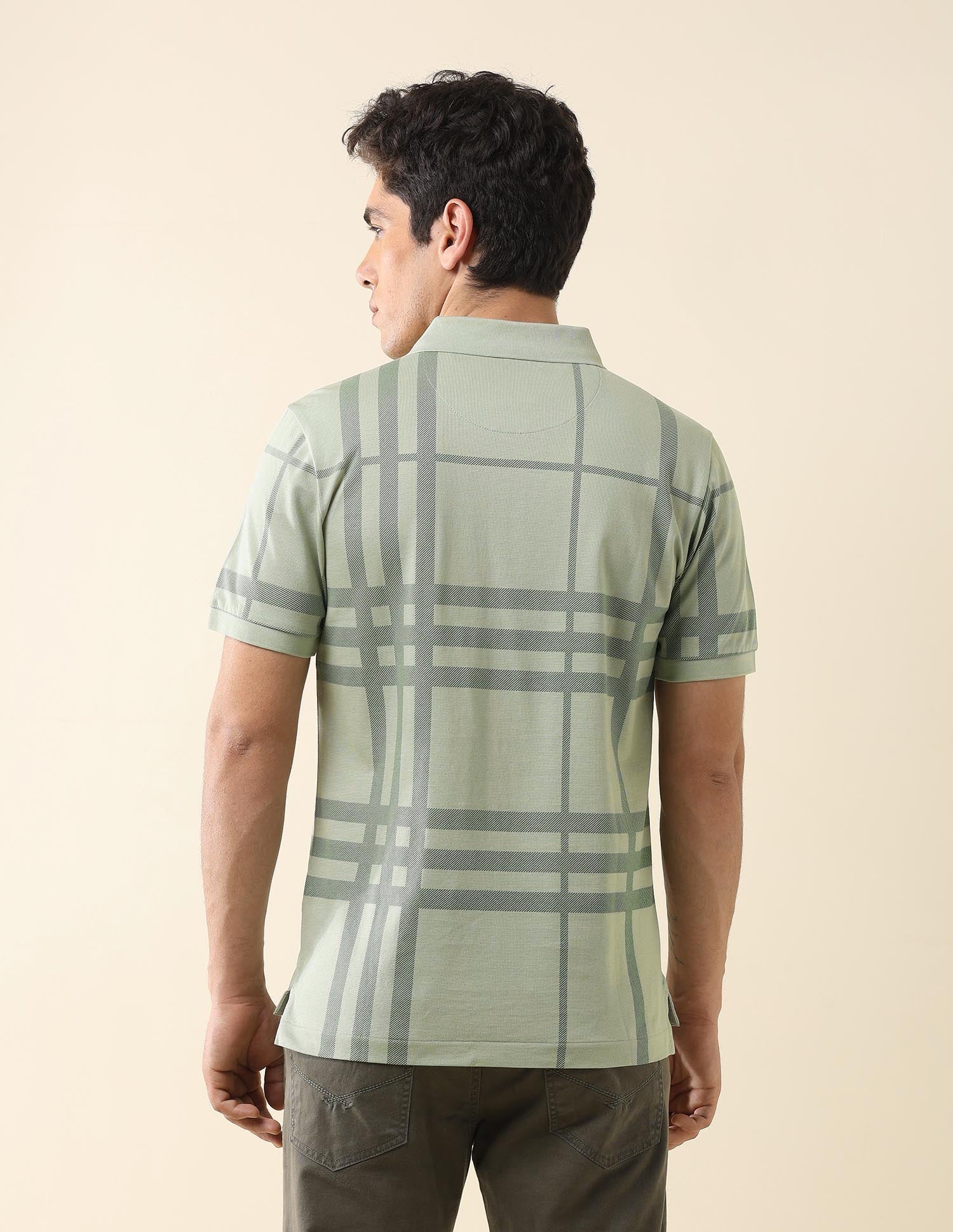 Checked Working Holiday Polo Shirt Green - U.S. Polo Assn. India | Large