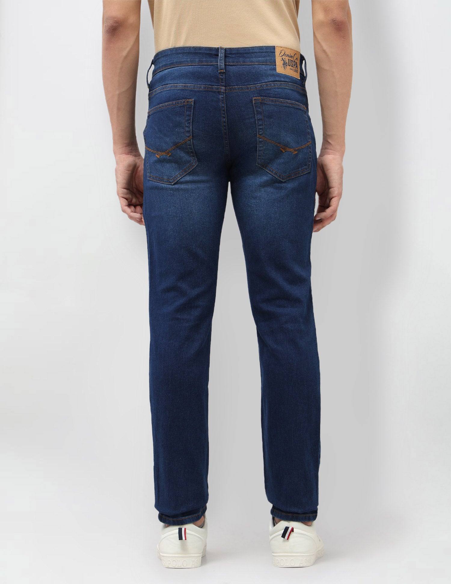 Brandon Slim Tapered Fit Blue Jeans Blue - U.S. Polo Assn. India | Large