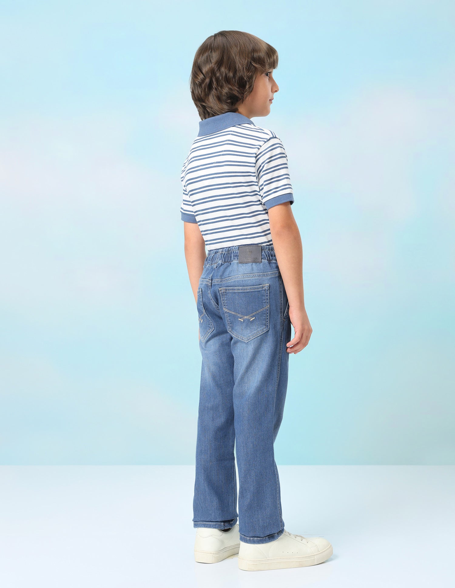 Mid Rise Regular Fit Jeans Light Indigo - U.S. Polo Assn. India | Large