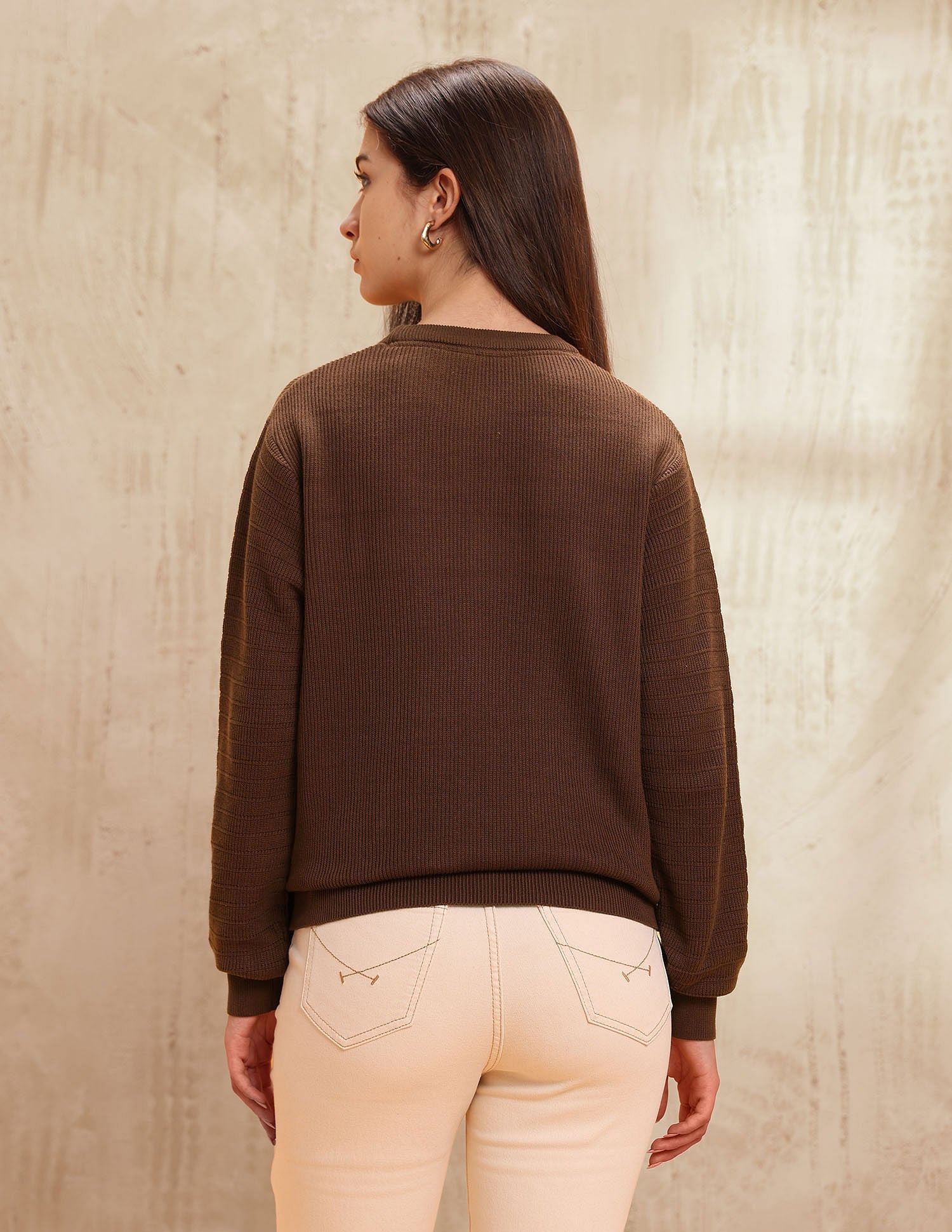 Regular Fit Brand Embroidered Sweatshirt Brown - U.S. POLO ASSN. | Large