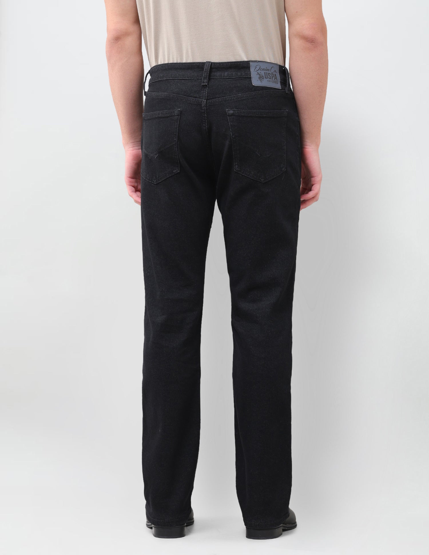 Connor Bootcut Fit Black Jeans Black - U.S. Polo Assn. India | Large