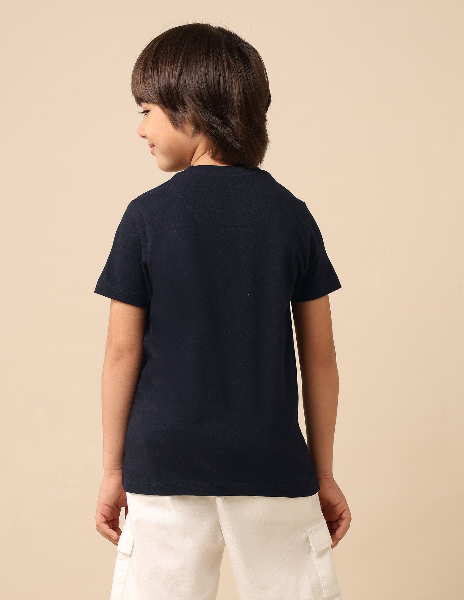 Boys Pure Cotton Brand Printed T Shirt Navy - U.S. POLO ASSN. | Large