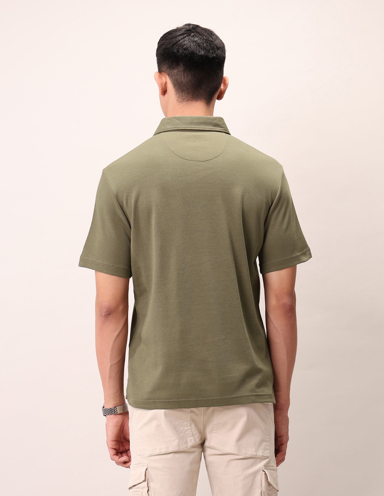 Muscle Fit Outdoor Polo Shirt Tan - U.S. Polo Assn. India | Large