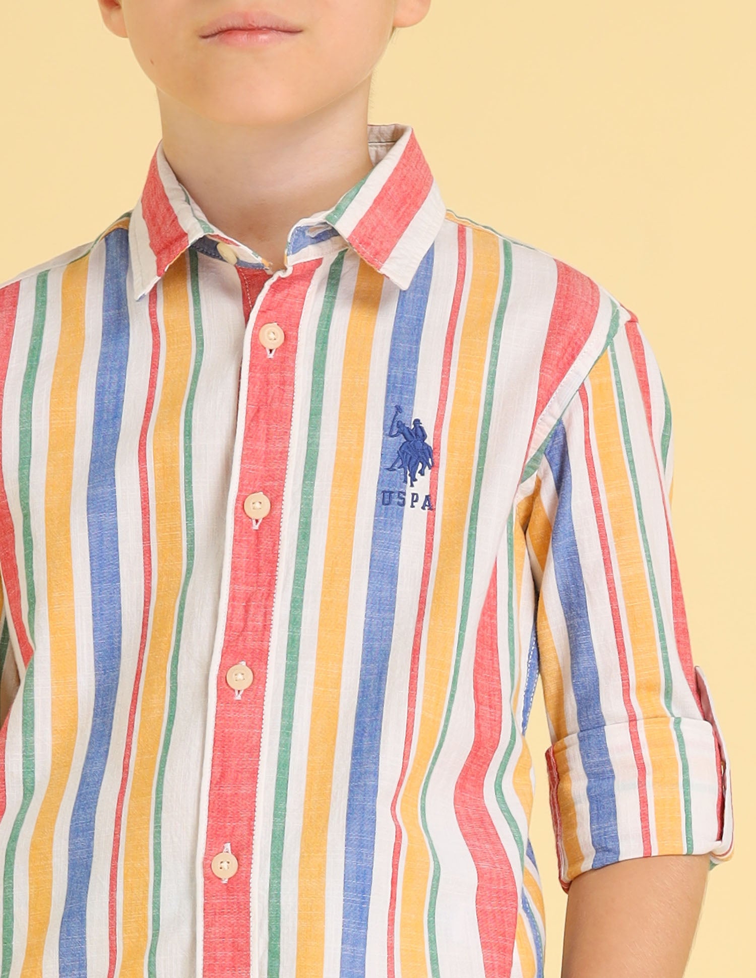 UKSHT1463 MULTI2 Boys Shirt Multi - U.S. POLO ASSN. | Large