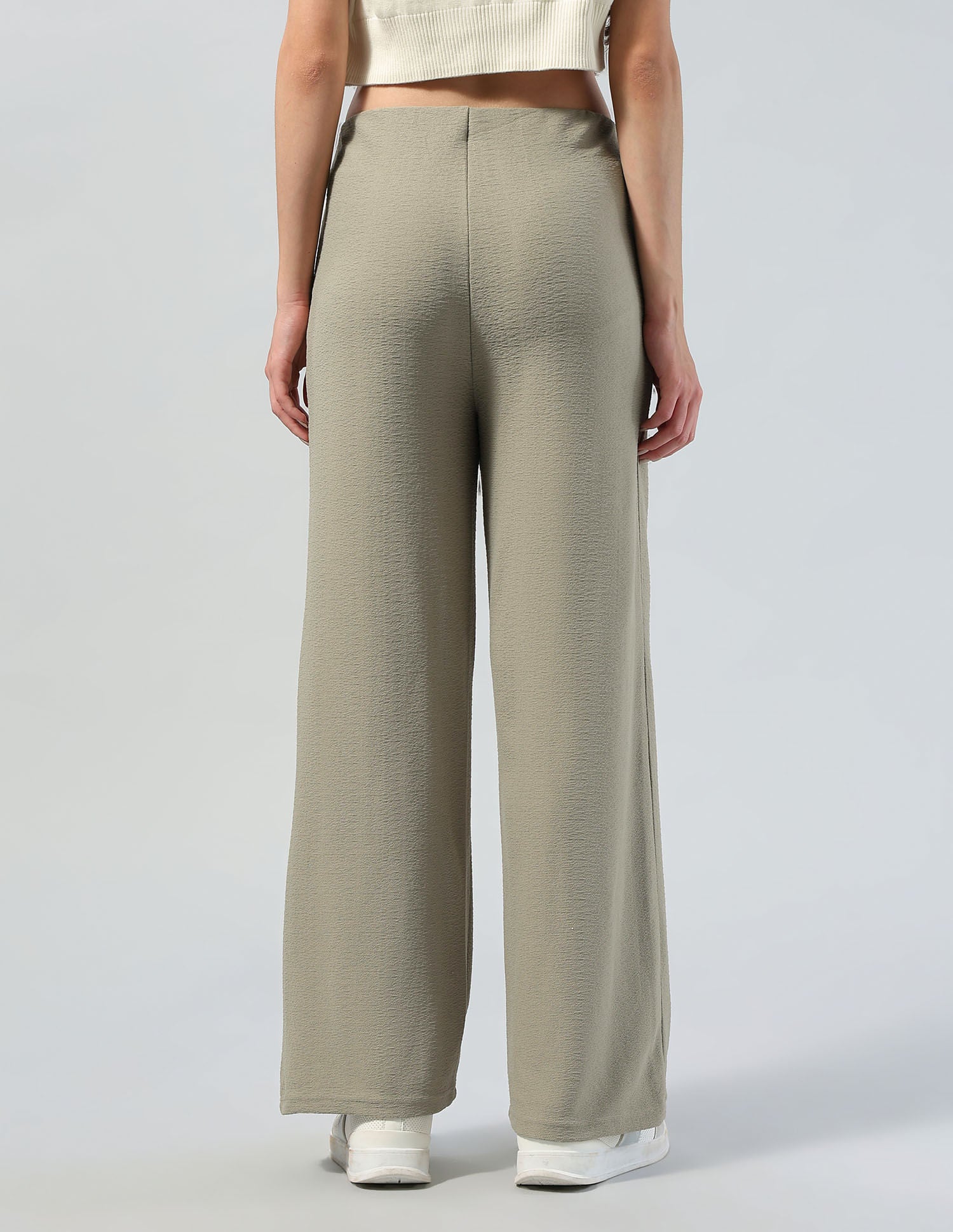 Textured Straight Fit Lounge Trousers Green - U.S. POLO ASSN. | Large