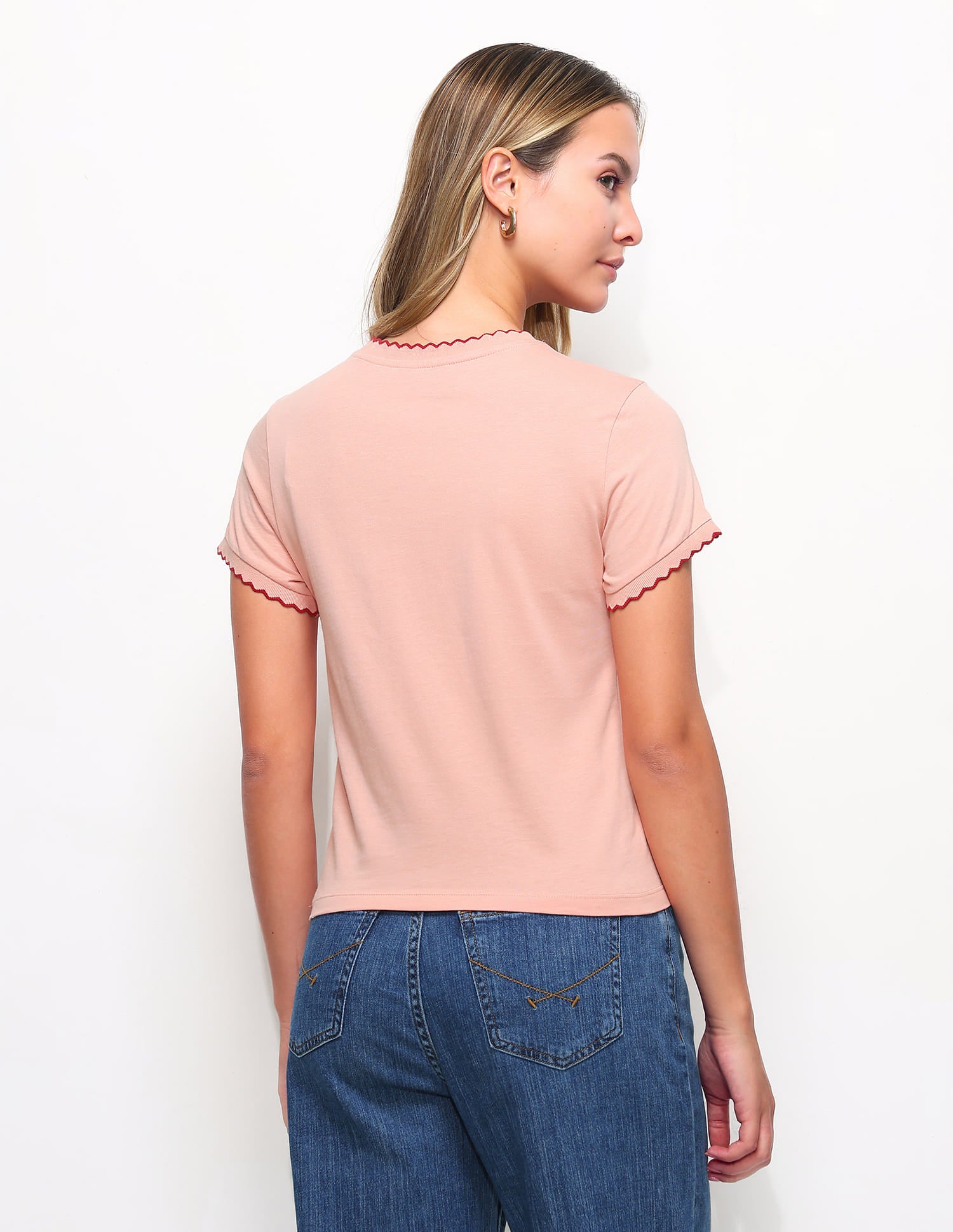 Snug Fit Printed T-Shirt Pink - U.S. Polo Assn. India | Large
